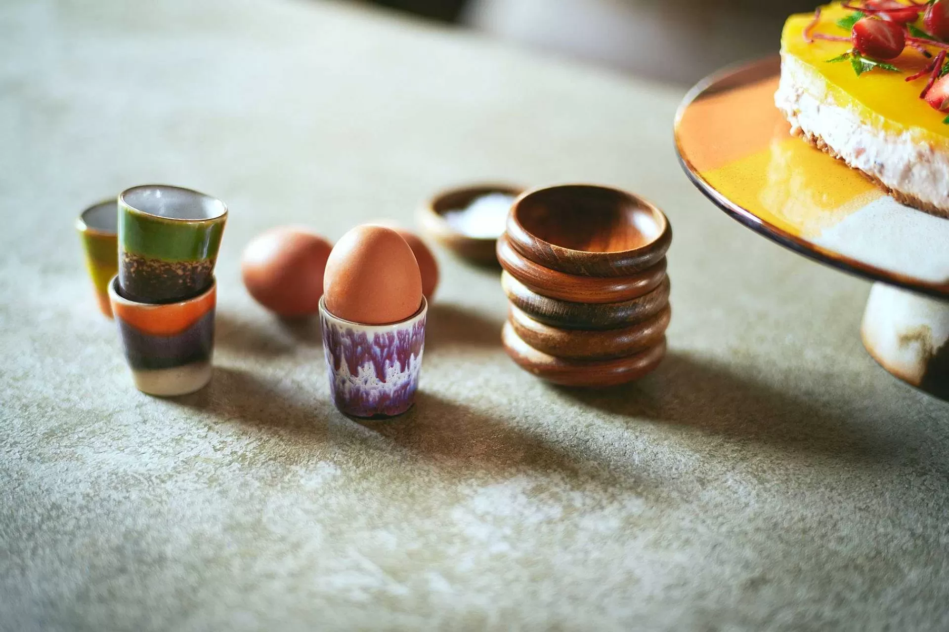 HK Living Eggeglass*70'S Eggekopp 4-Pk
