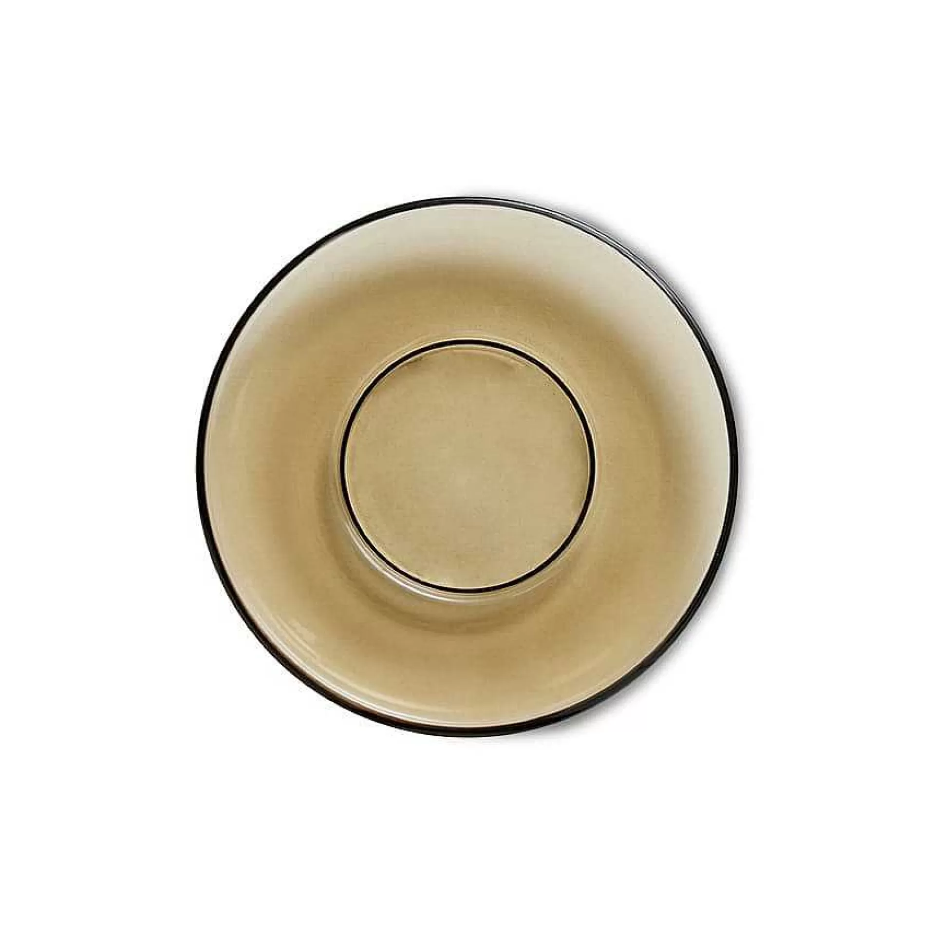 HK Living Teskåler & Kaffeskåler*70'S Glassware Kaffefat O 10,6 Cm 4-Pakning