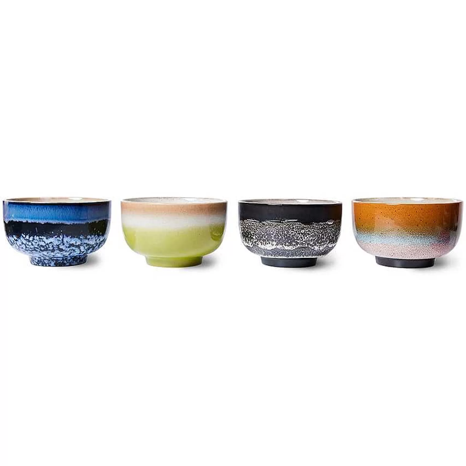 HK Living Frokostskåler*70'S Skal O13,5 Cm 4-Pk