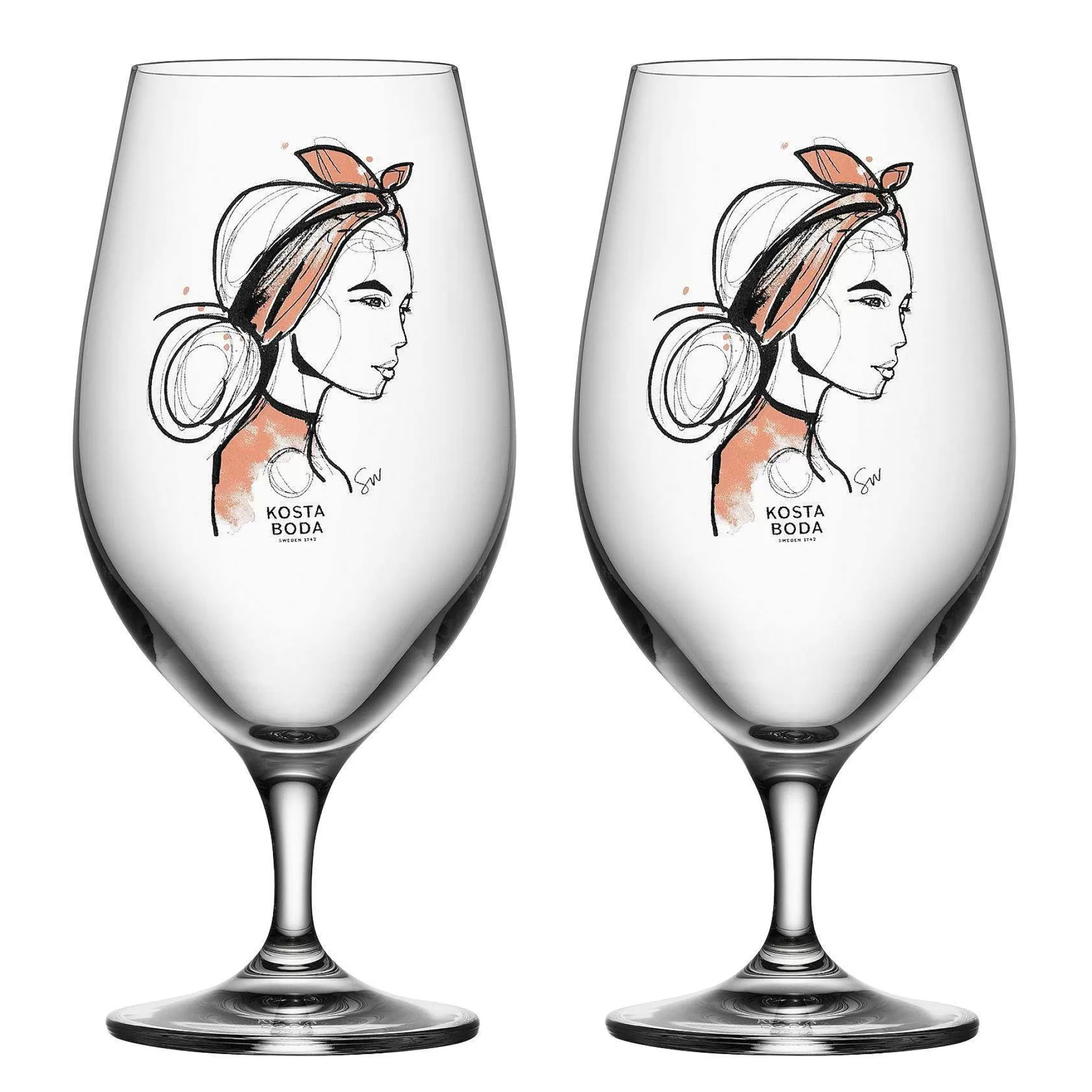 Kosta Boda Ølglass*All About You Ølglass 40 Cl 2-Pakn.