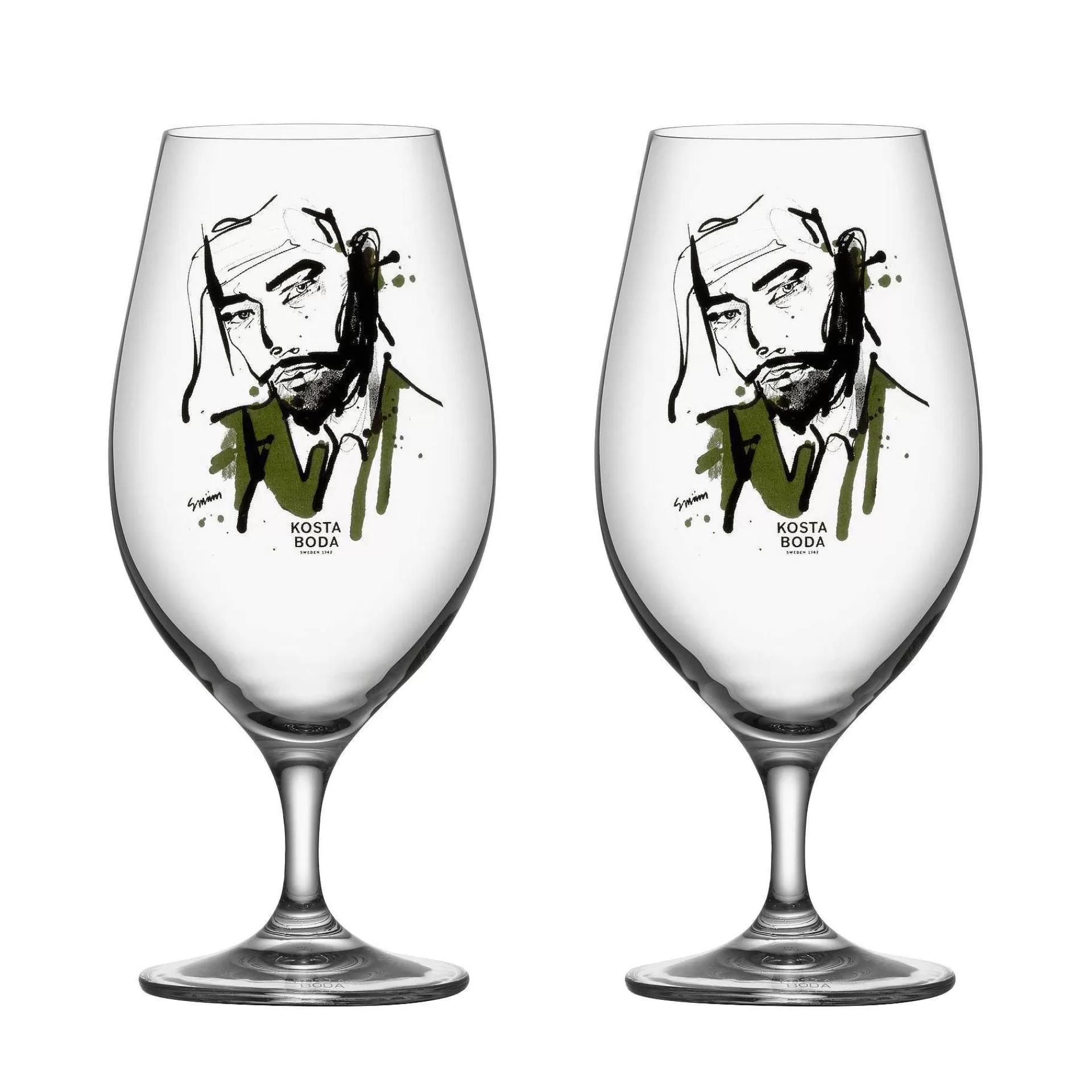 Kosta Boda Ølglass*All About You Ølglass 40 Cl 2-Pakn.
