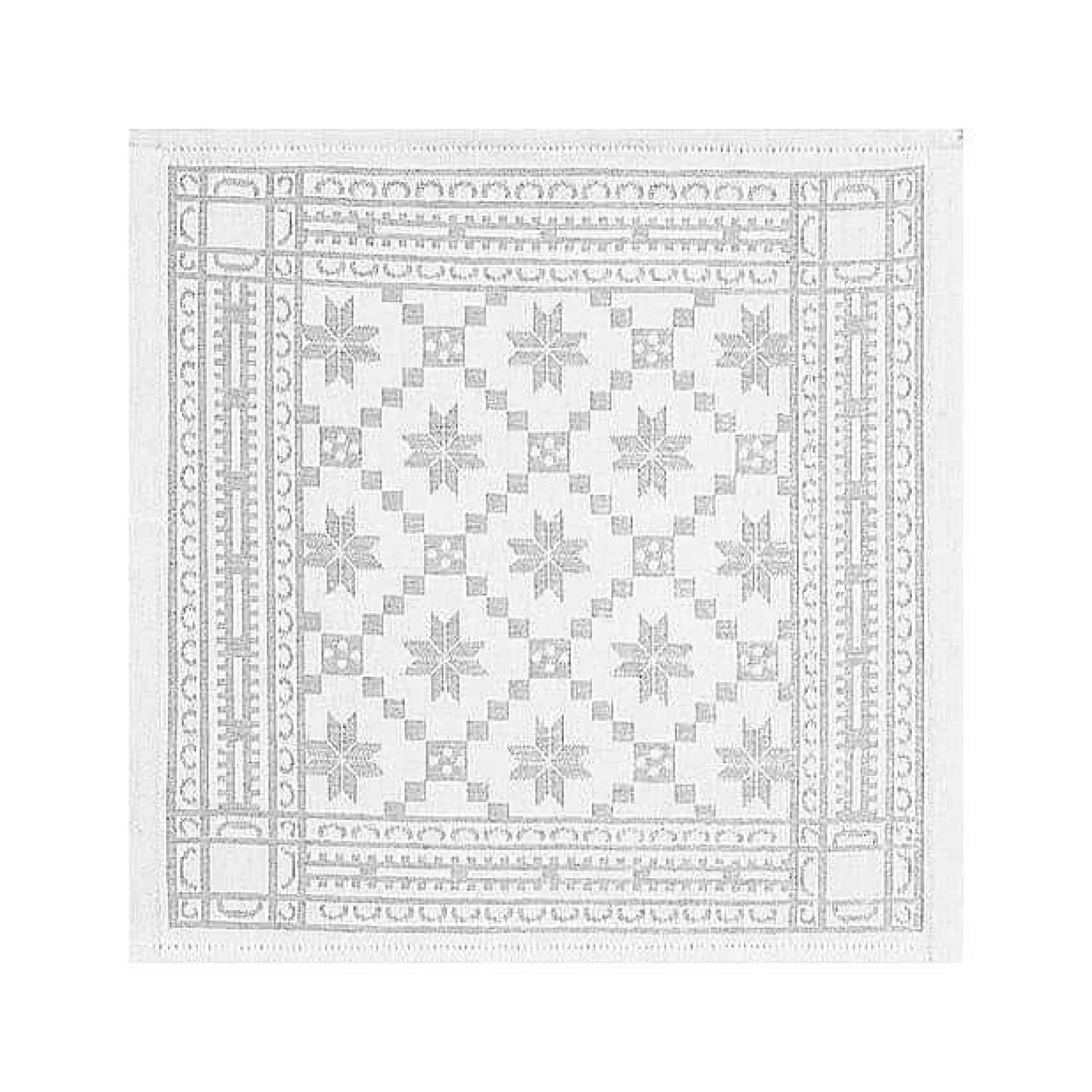 Ekelund Linneväveri Attebladrose Serviett 35X35 Cm