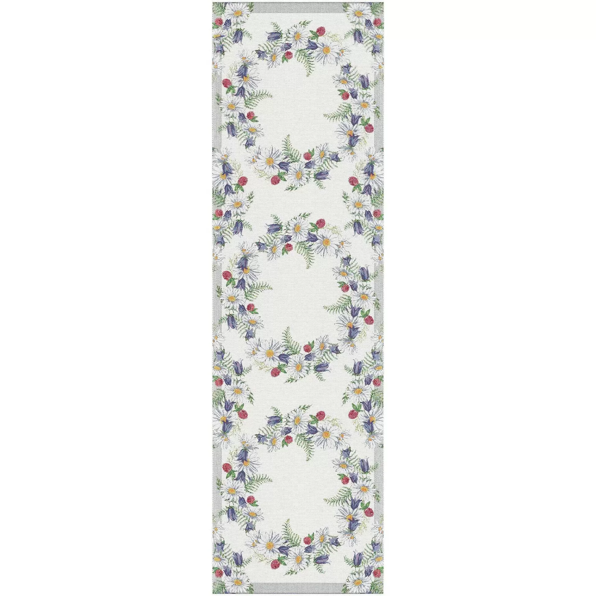 Ekelund Linneväveri Blomkrans Bordsloper 35X120 Cm