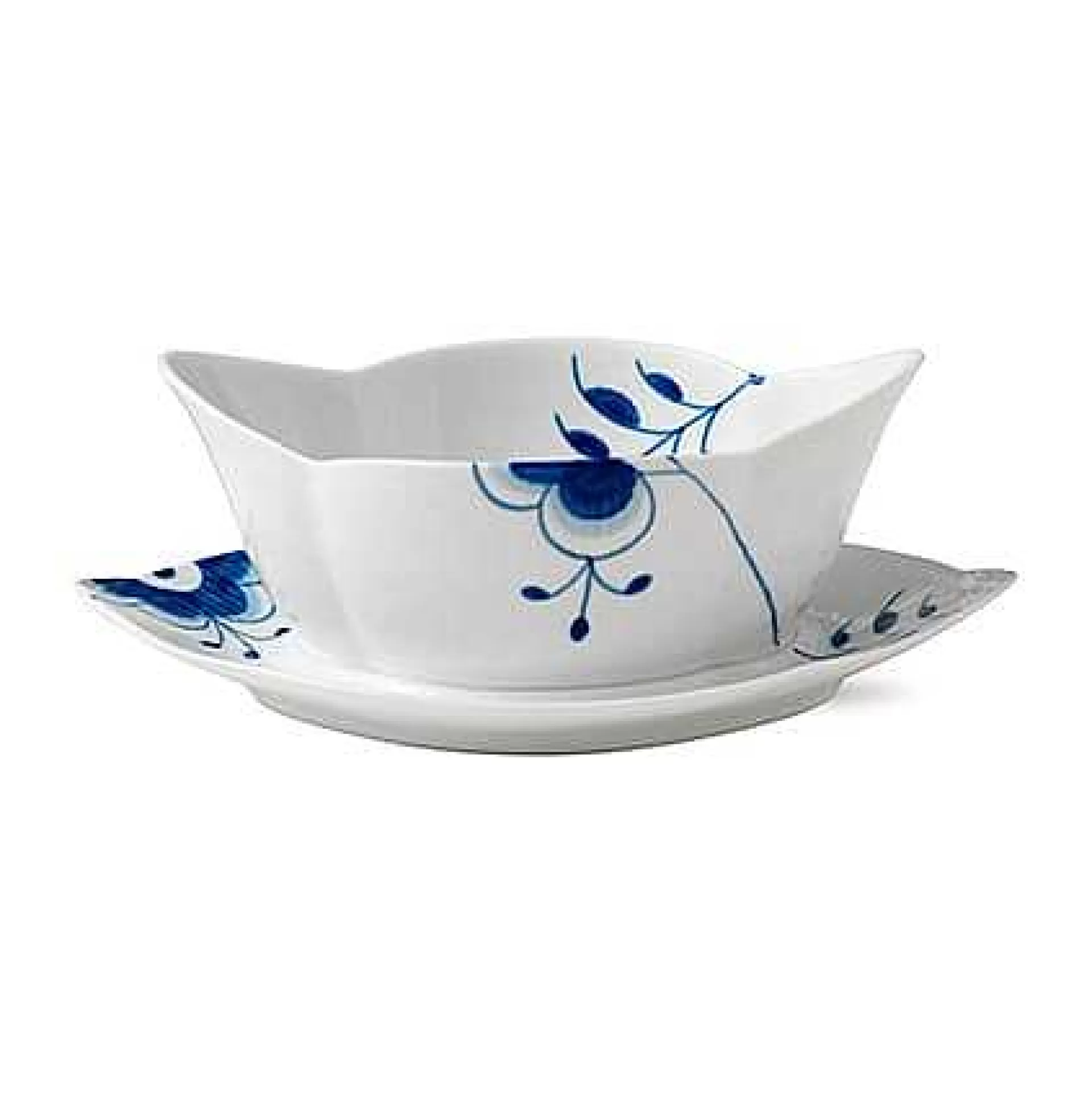 Royal Copenhagen Sausenebb & Sausekanner*Blue Fluted Mega Sauskopp Med Skal