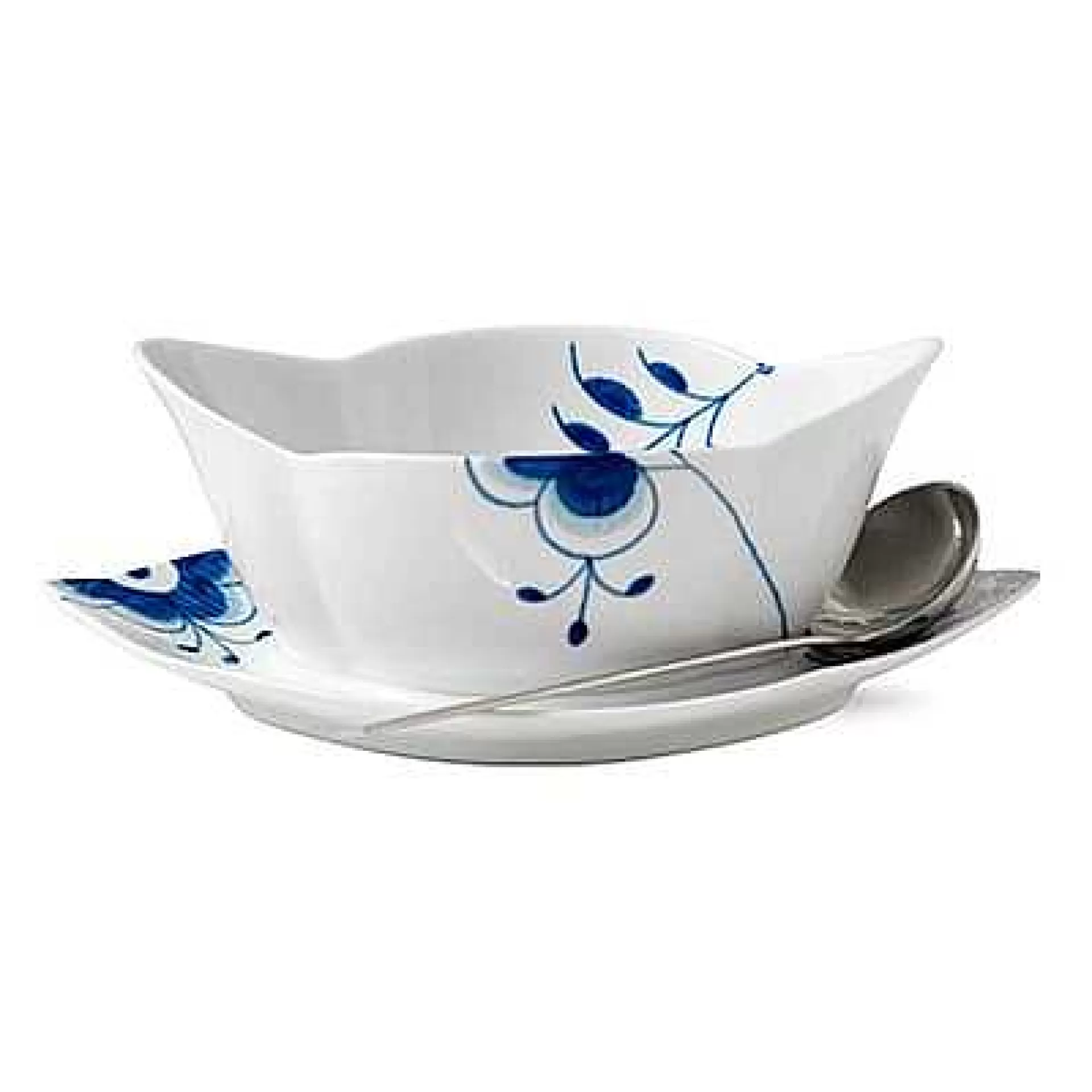 Royal Copenhagen Sausenebb & Sausekanner*Blue Fluted Mega Sauskopp Med Skal