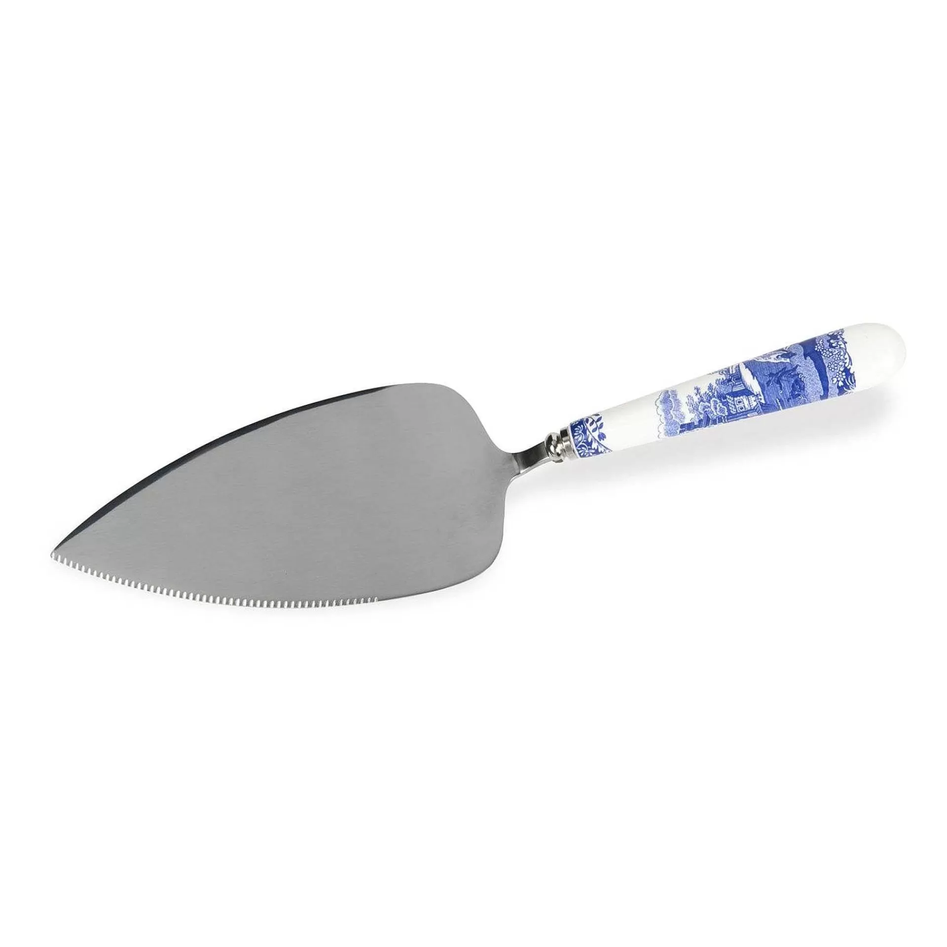 Spode Blue Italian Kakespade 25 Cm
