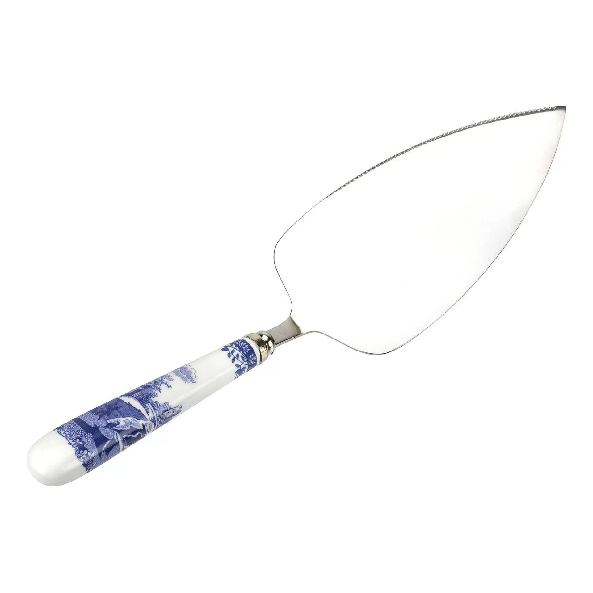 Spode Blue Italian Kakespade 25 Cm