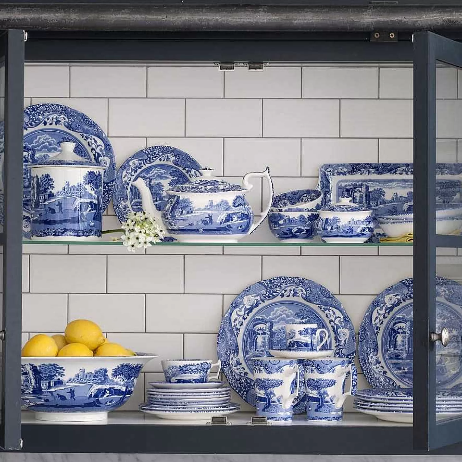 Spode Asjetter*Blue Italian Tallerken