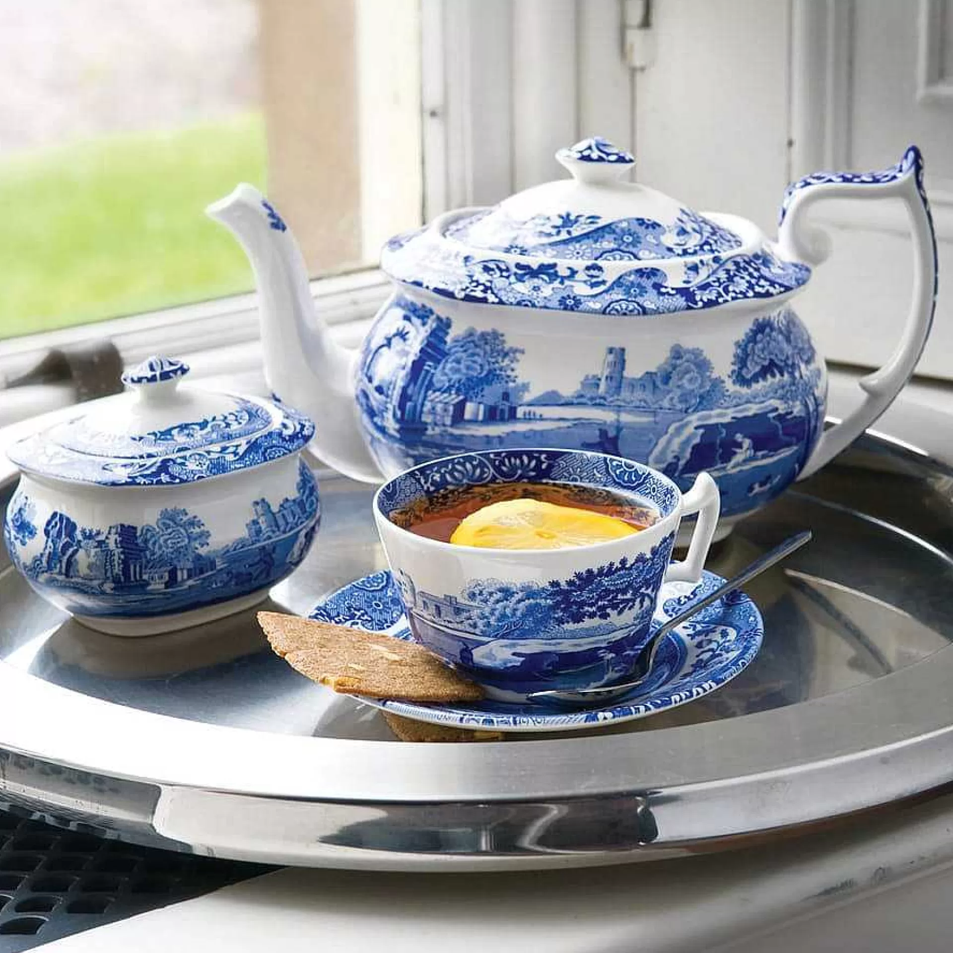 Spode Blue Italian Tekanne