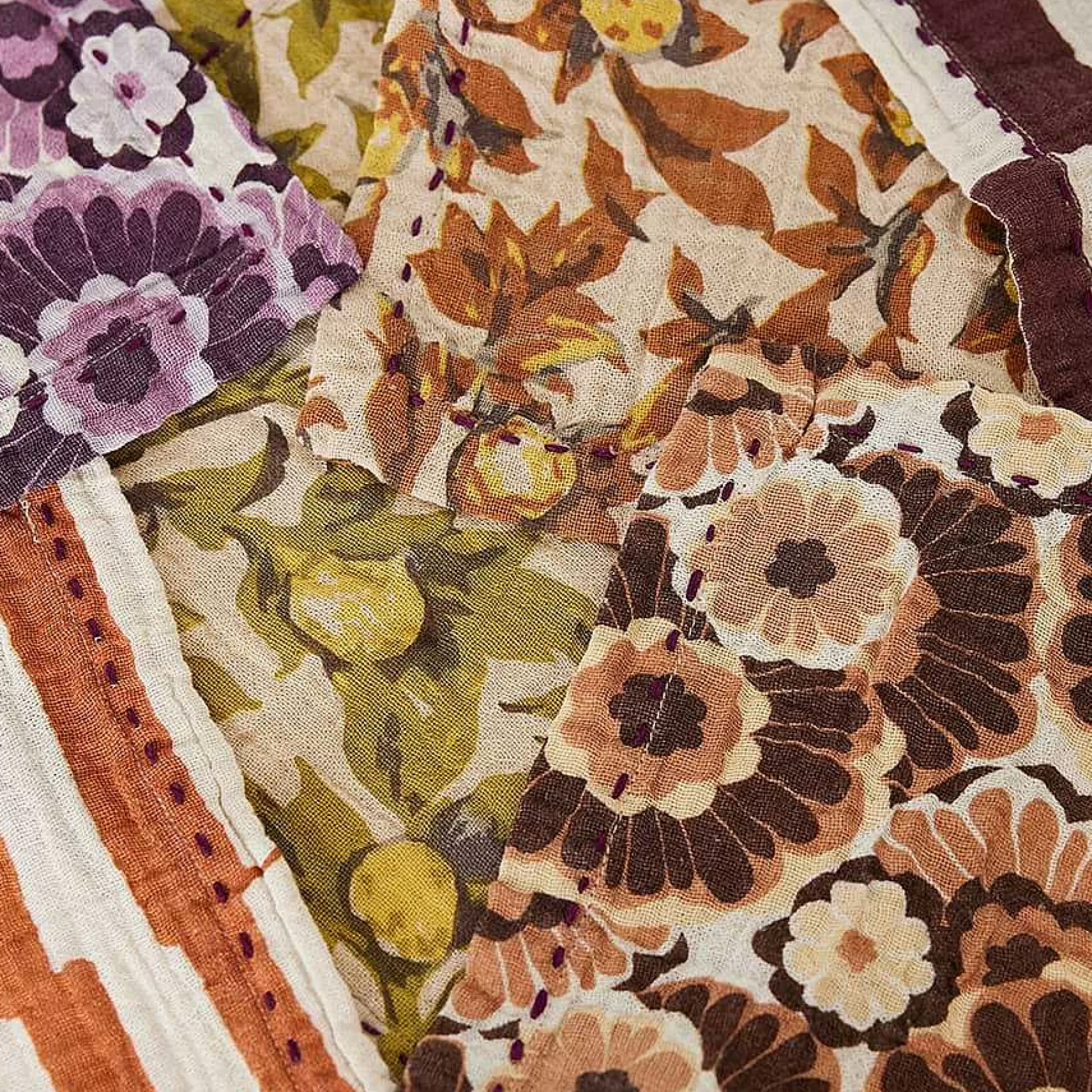 HK Living Floral Bomullsserviett 30 X 30 Cm 2-Pakning