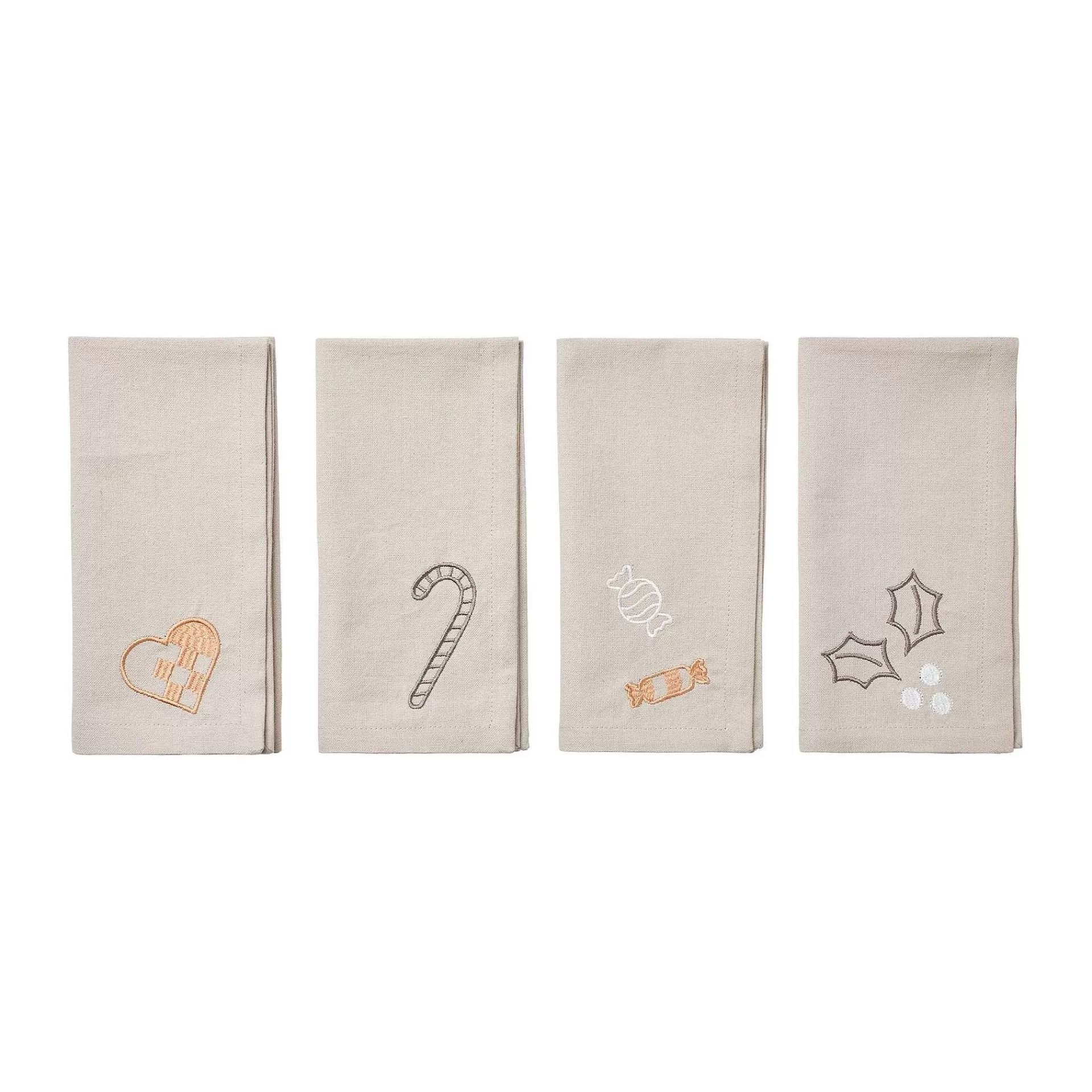 Broste Copenhagen Tøyservietter*Fryd Toyserviett 45 X 45 Cm 4 Deler