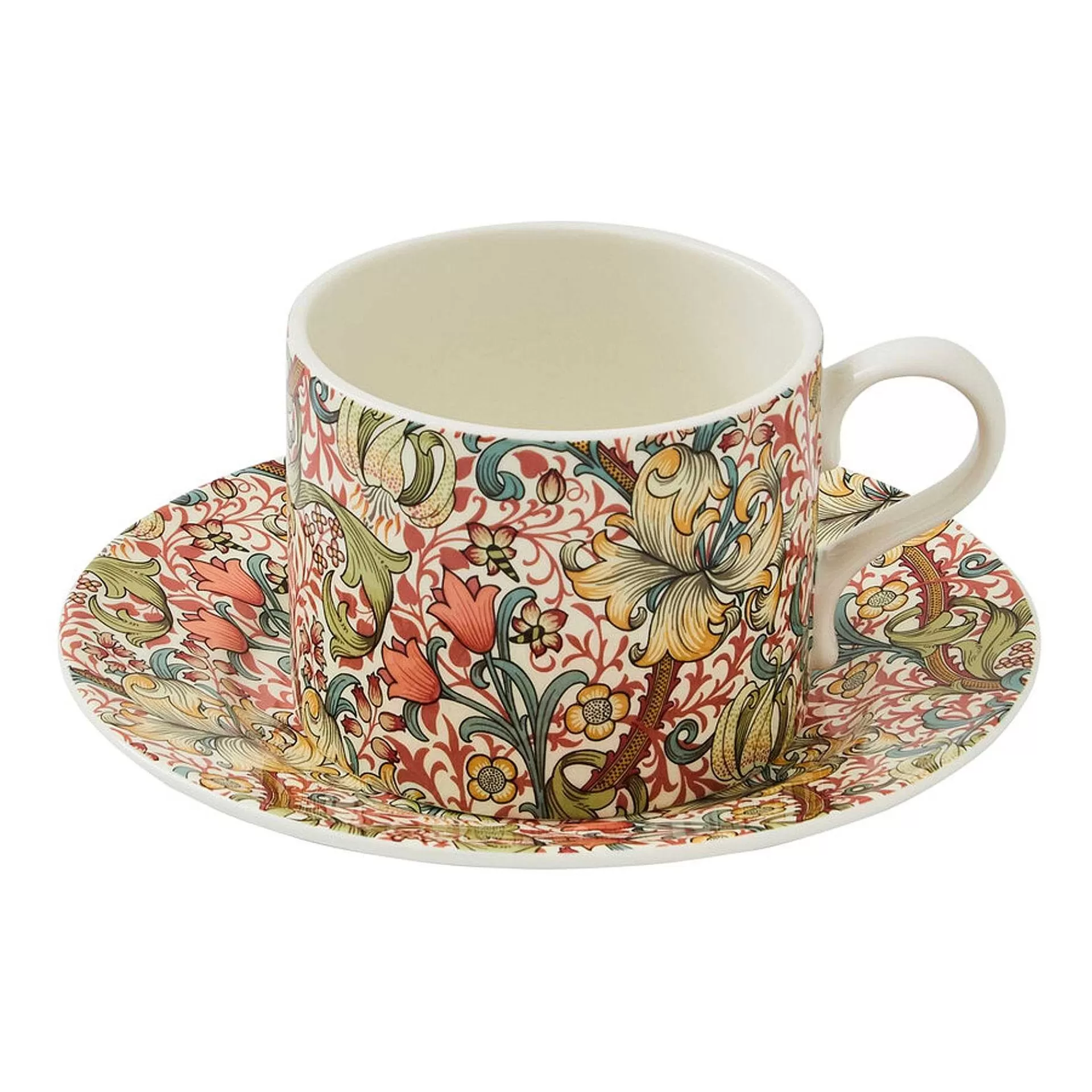 Spode Tekopper*Golden Lily Tekopp Med Skal 28 Cl