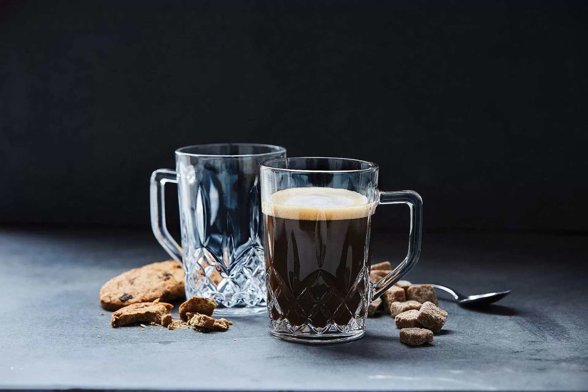 Aida Vannglass*Harvey Kaffeglass Med Hank 27,5 Cl 4-Stk.