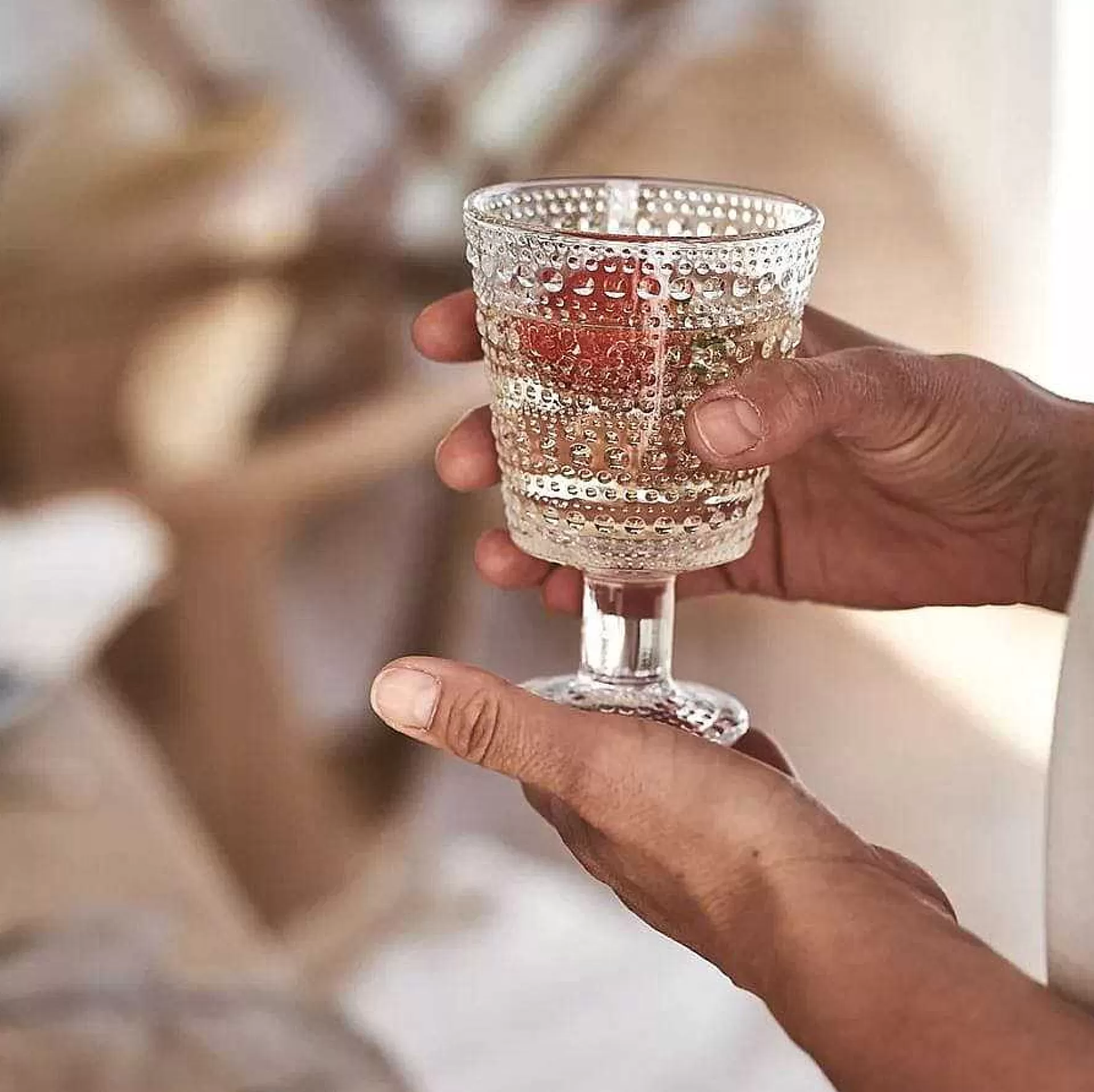Iittala Vannglass*Kastehelmi Drikkeglass Pa Fot 26 Cl 4-Stk.