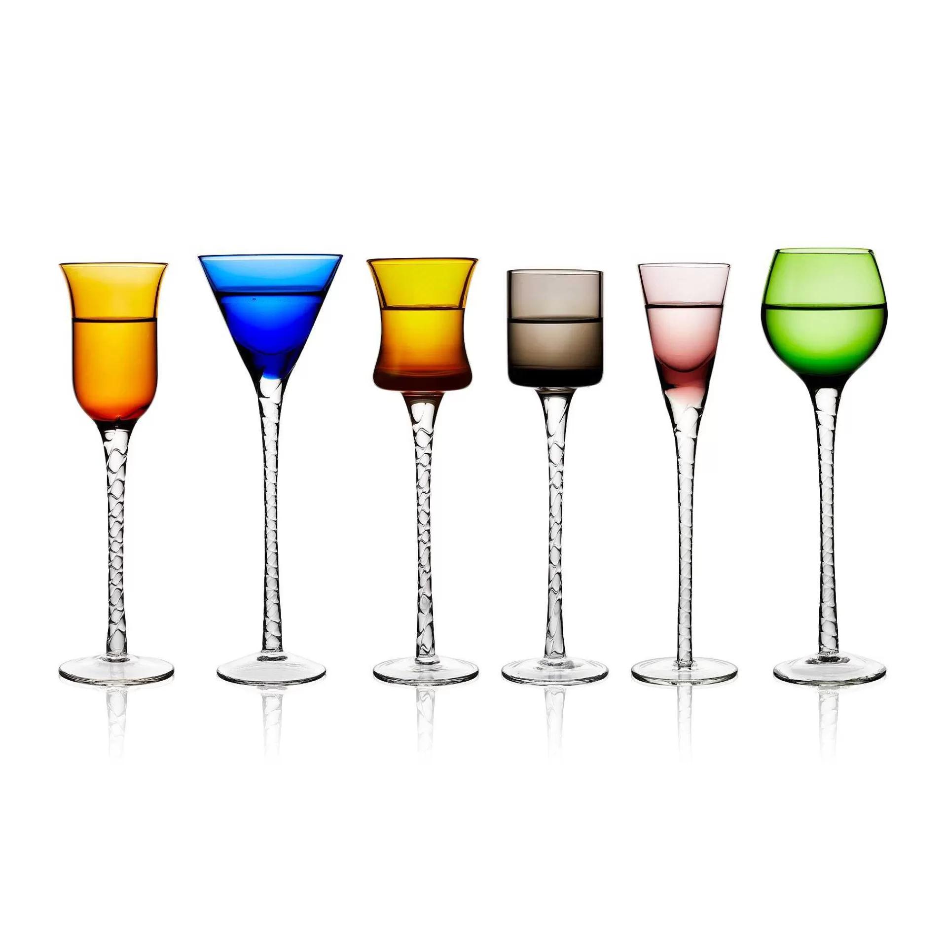 Lyngby Glas Drammeglass*London Snapsglass 2,5 5 Cl 6 Deler