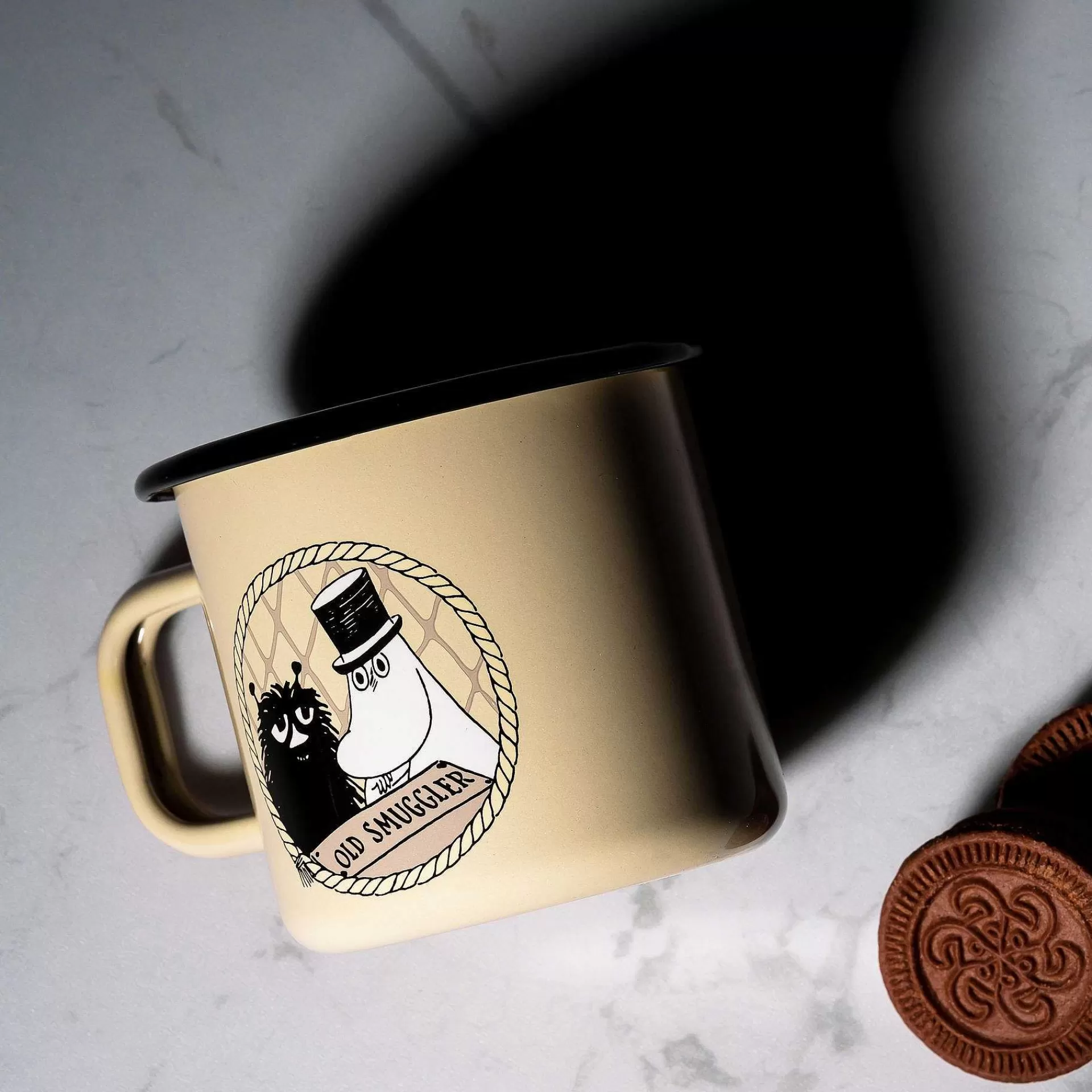 Muurla Mummikopper*Mummitrollet Emaljeskal Eventyreren 37 Cl