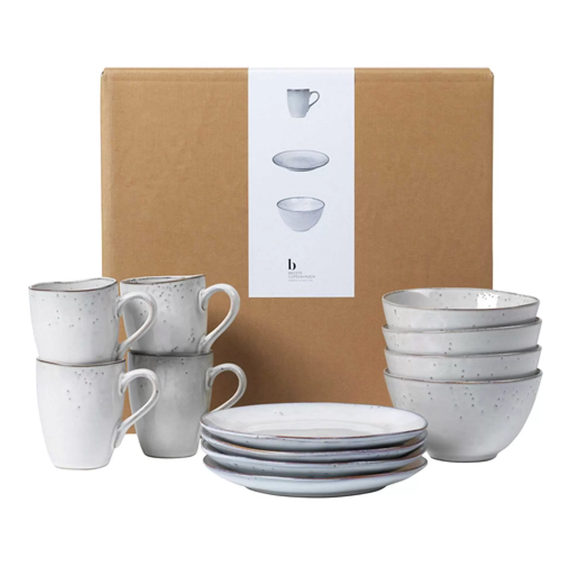 Broste Copenhagen Servise & Startsett*Nordic Sand Frokostservise