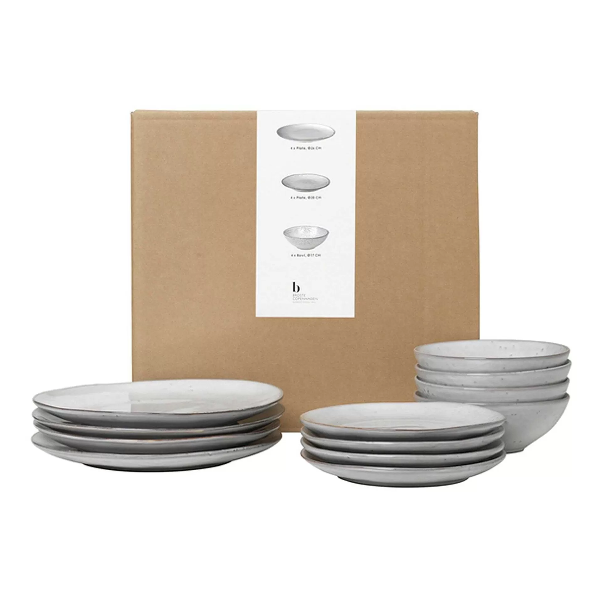 Broste Copenhagen Servise & Startsett*Nordic Sand Servise Sett