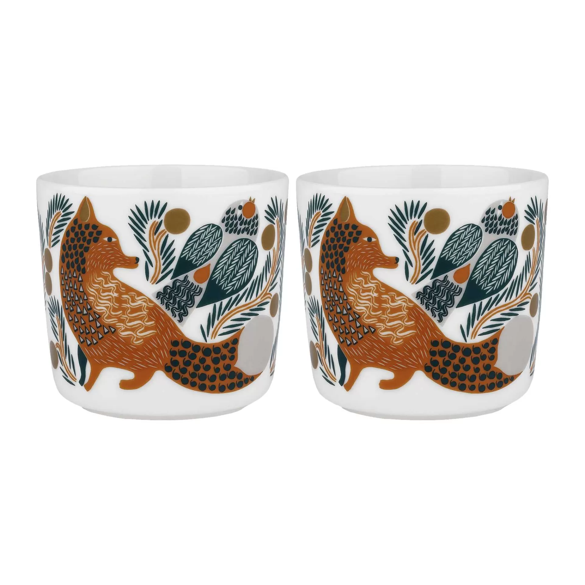 Marimekko Kaffekopper*Oiva Ketunmarja Kaffekopp Uten Hank 20 Cl 2-Stk.