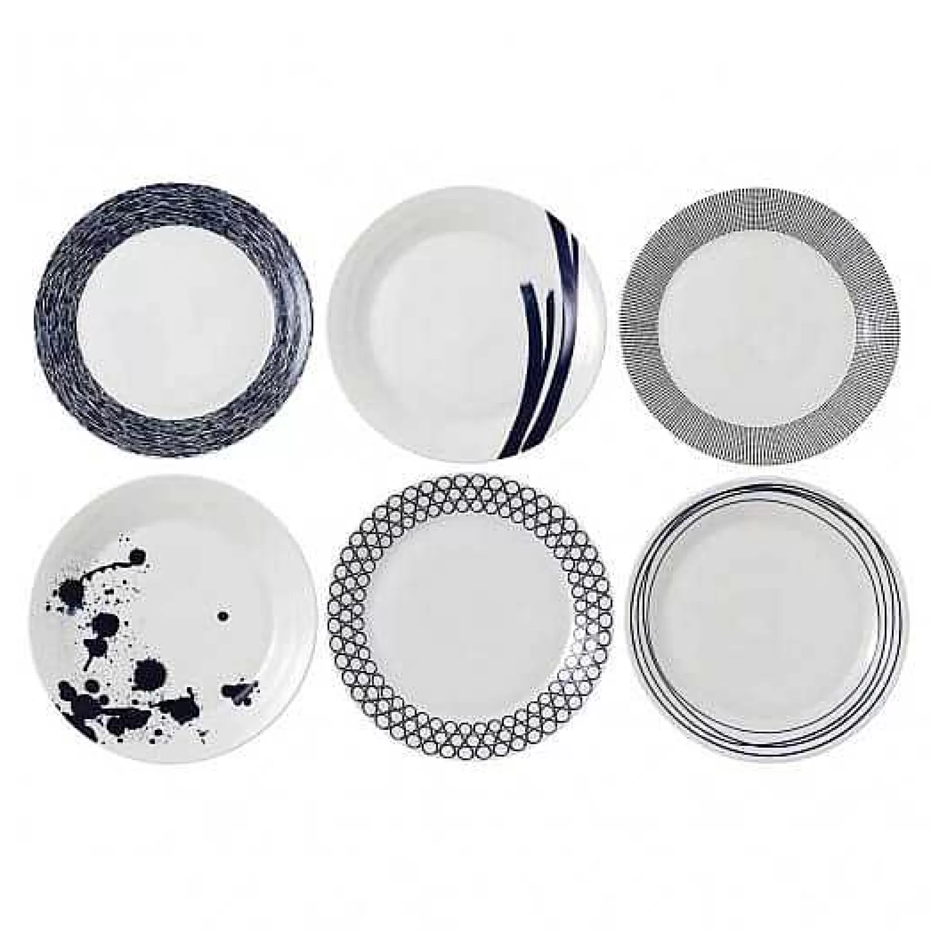 Royal Doulton Servise & Startsett*Pacific Tallerken Bla 6 Deler