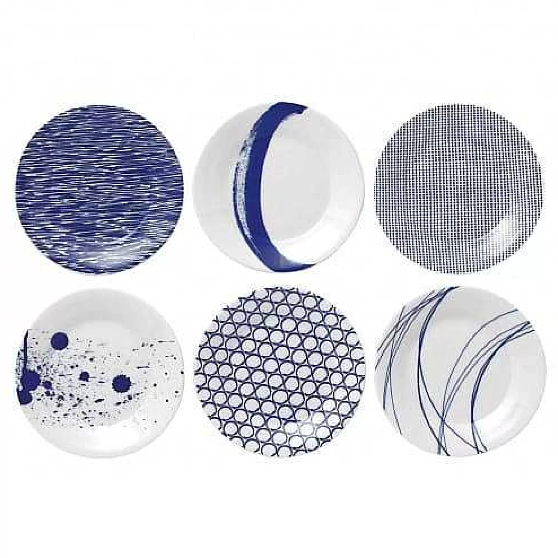 Royal Doulton Servise & Startsett*Pacific Tallerken Bla 6 Deler