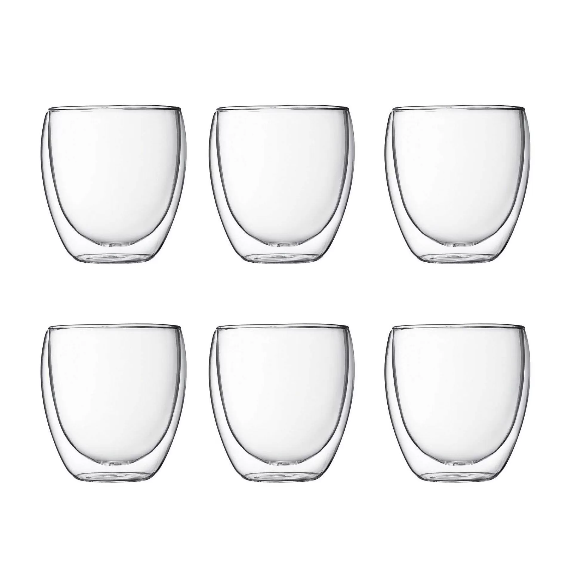 Bodum Vannglass*Pavina Glass Med Doble Vegg 6 Stk