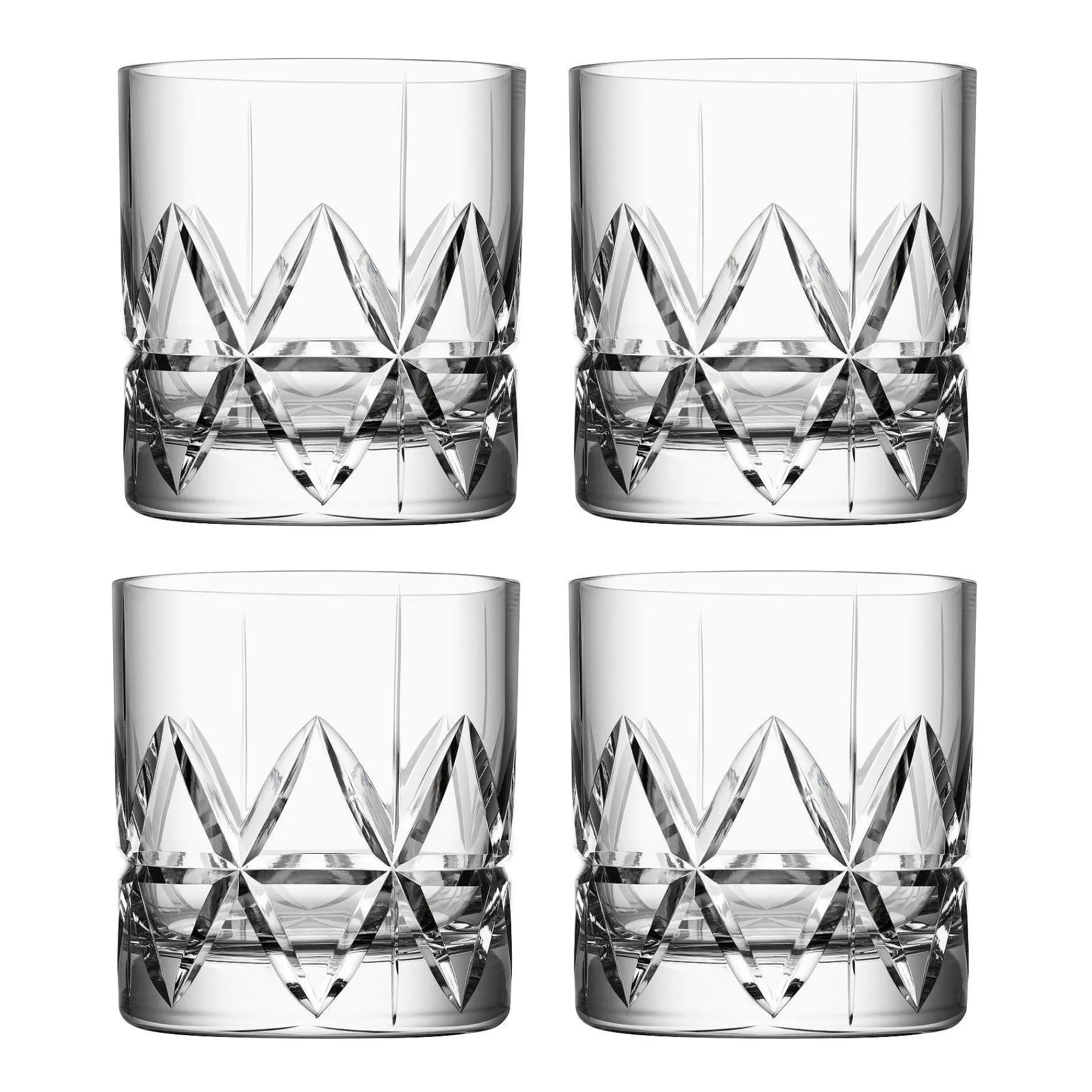 Orrefors Whiskyglass & Cognacglass*Peak Old Fashioned Glass 4-Stk.