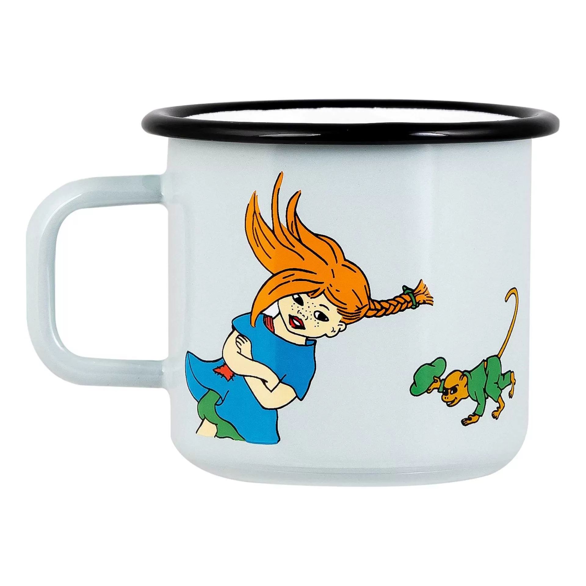 Muurla Barneserviser*Pippi The Strongest Girl Emaljekopp 37 Cl