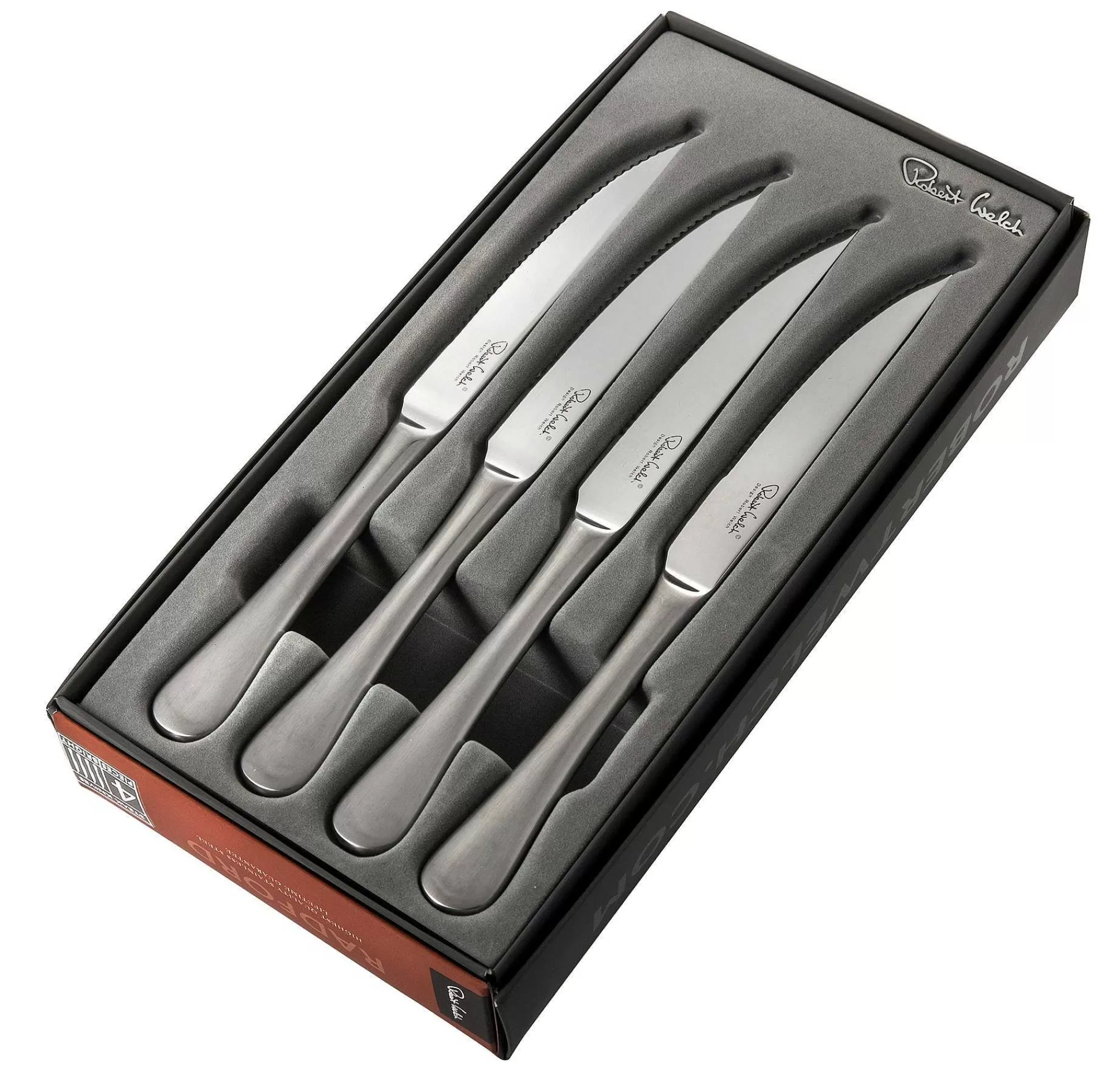 Robert Welch Radford Stekekniv Matt 4 Deler