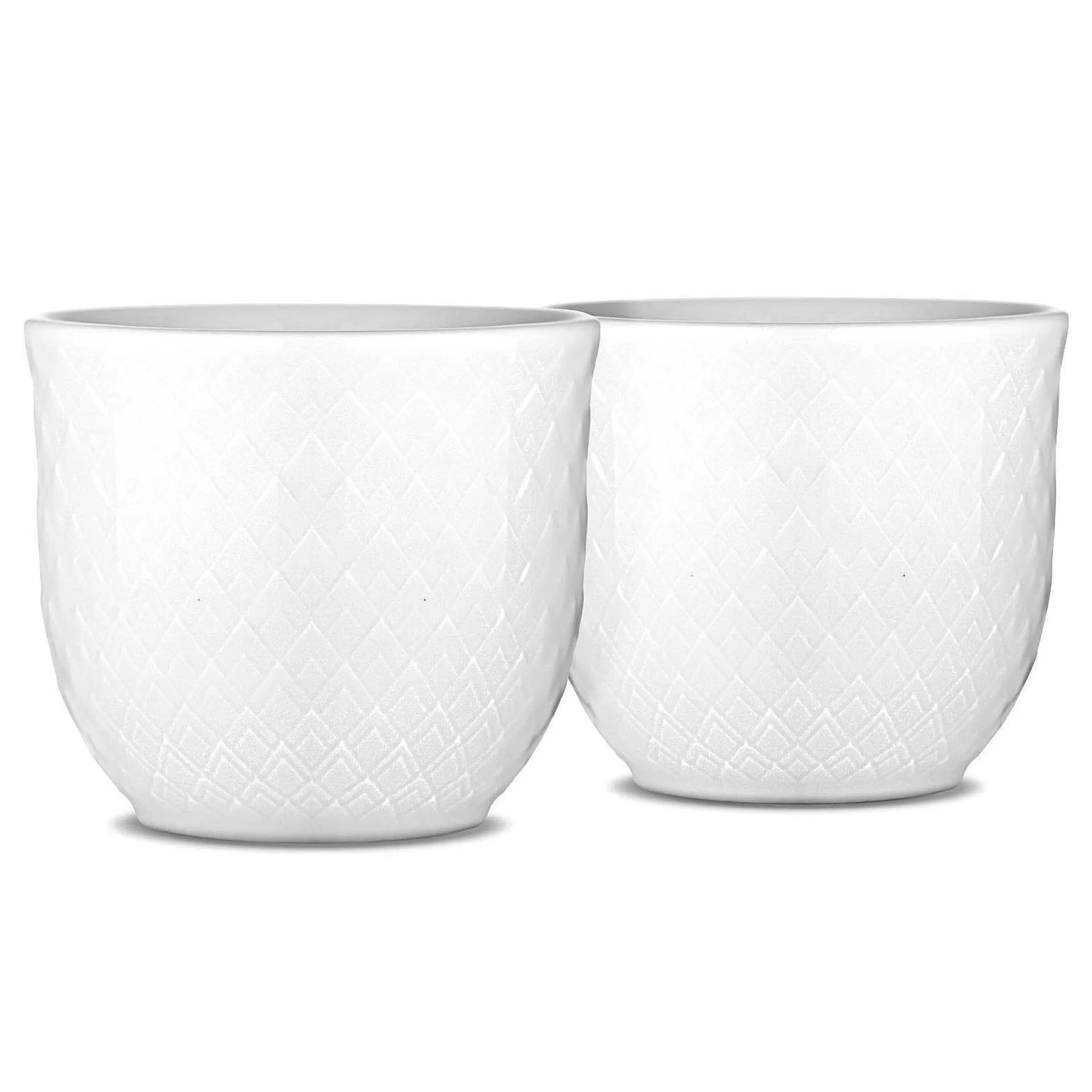 Lyngby Porcelæn Eggeglass*Rhombe Eggeglass, 2-Stk.