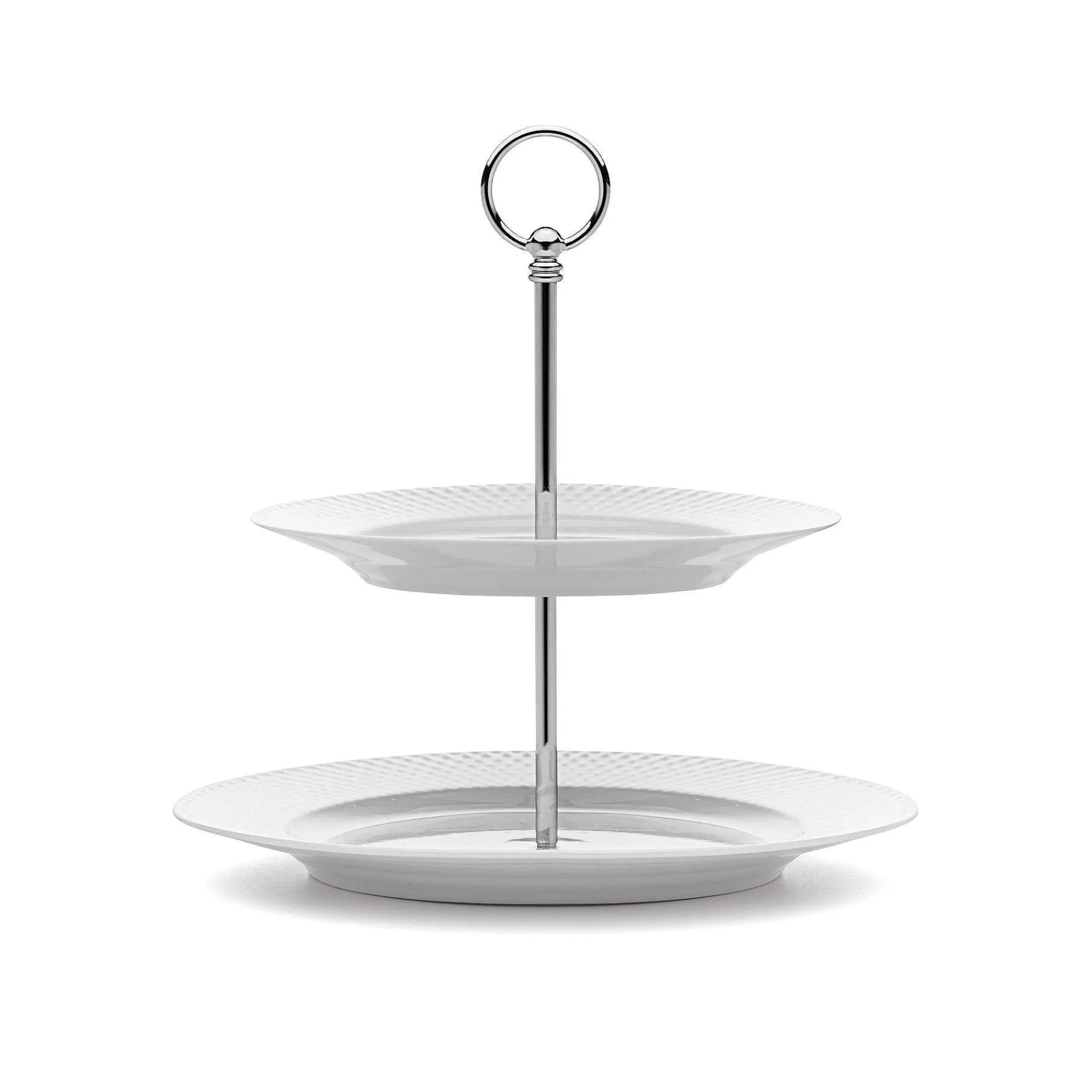 Lyngby Porcelæn Kakefat*Rhombe Kakefat O 27 Cm