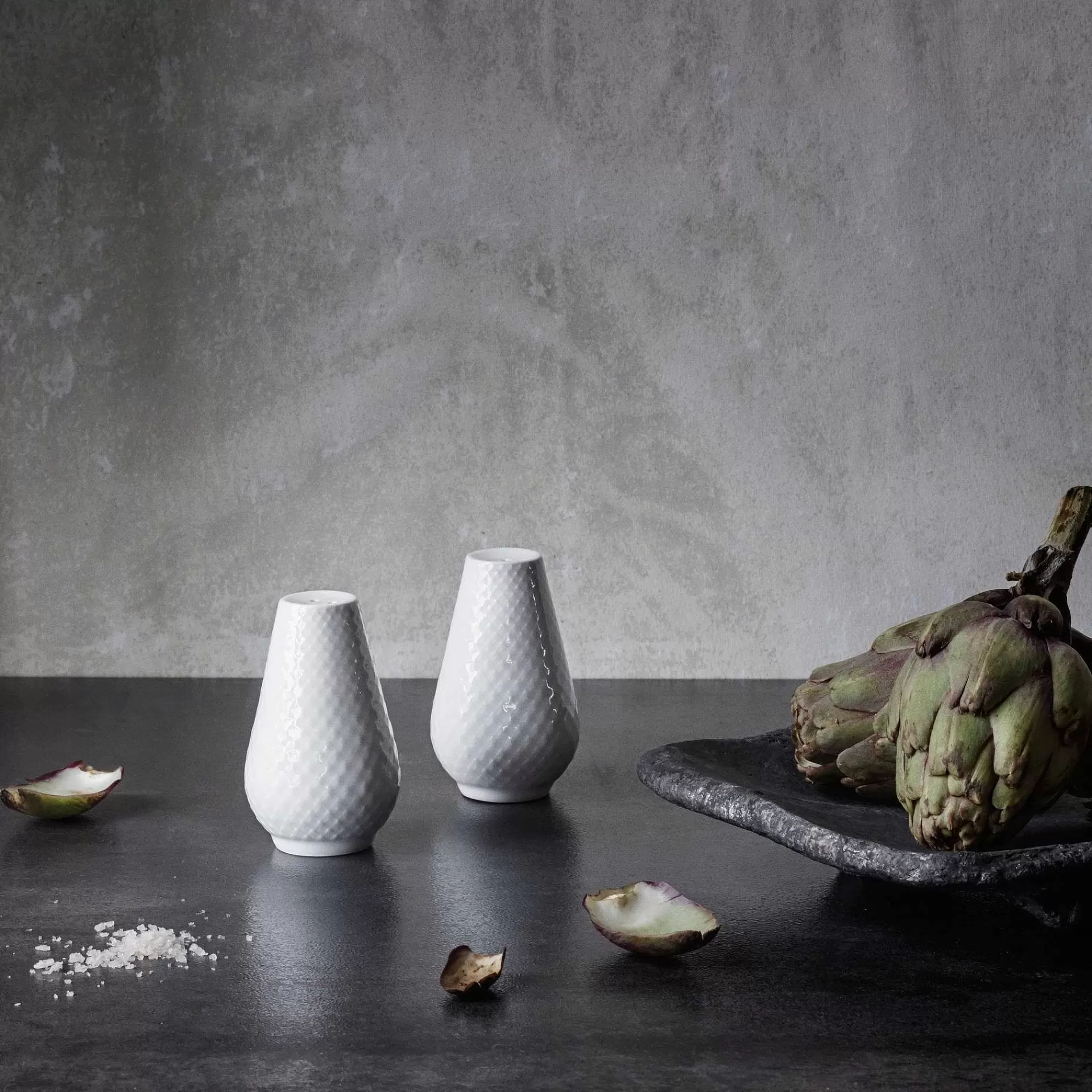 Lyngby Porcelæn Rhombe Salt & Peppersett