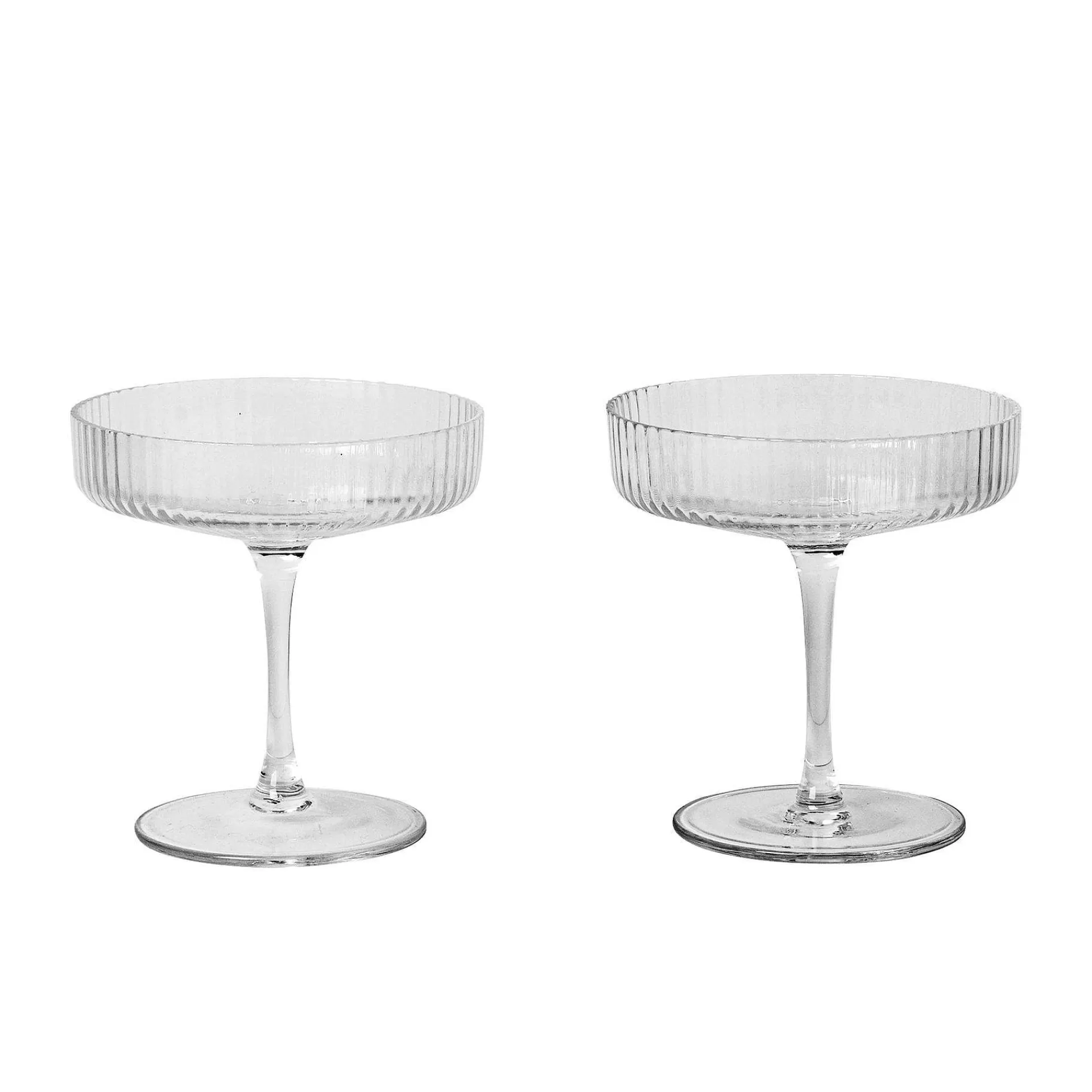 Ferm LIVING Champagneglass*Ripple Champagneglass 2-Pakn.