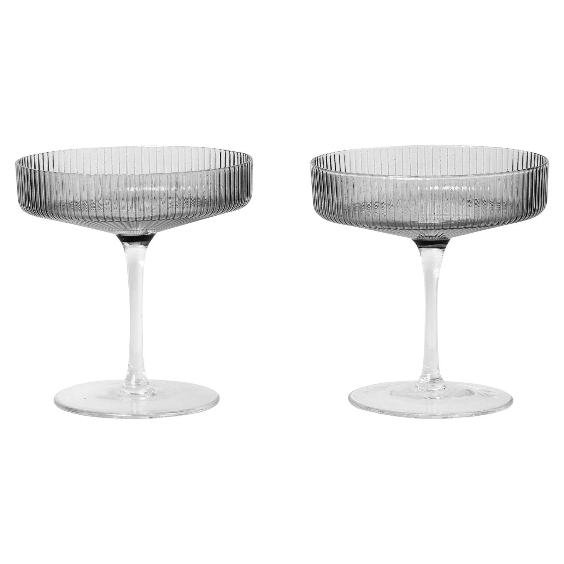 Ferm LIVING Champagneglass*Ripple Champagneglass 2-Pakn.