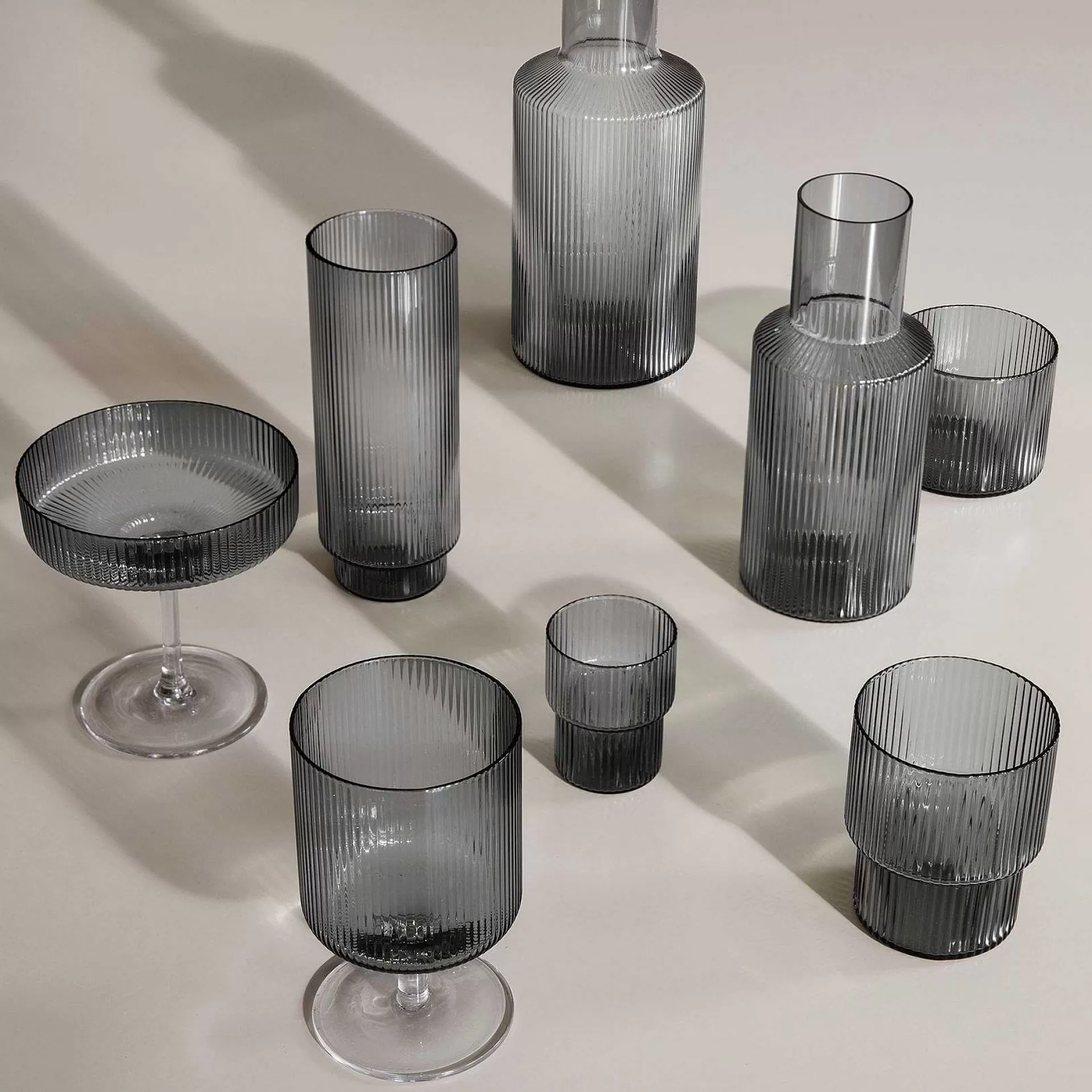 Ferm LIVING Champagneglass*Ripple Champagneglass 2-Pakn.