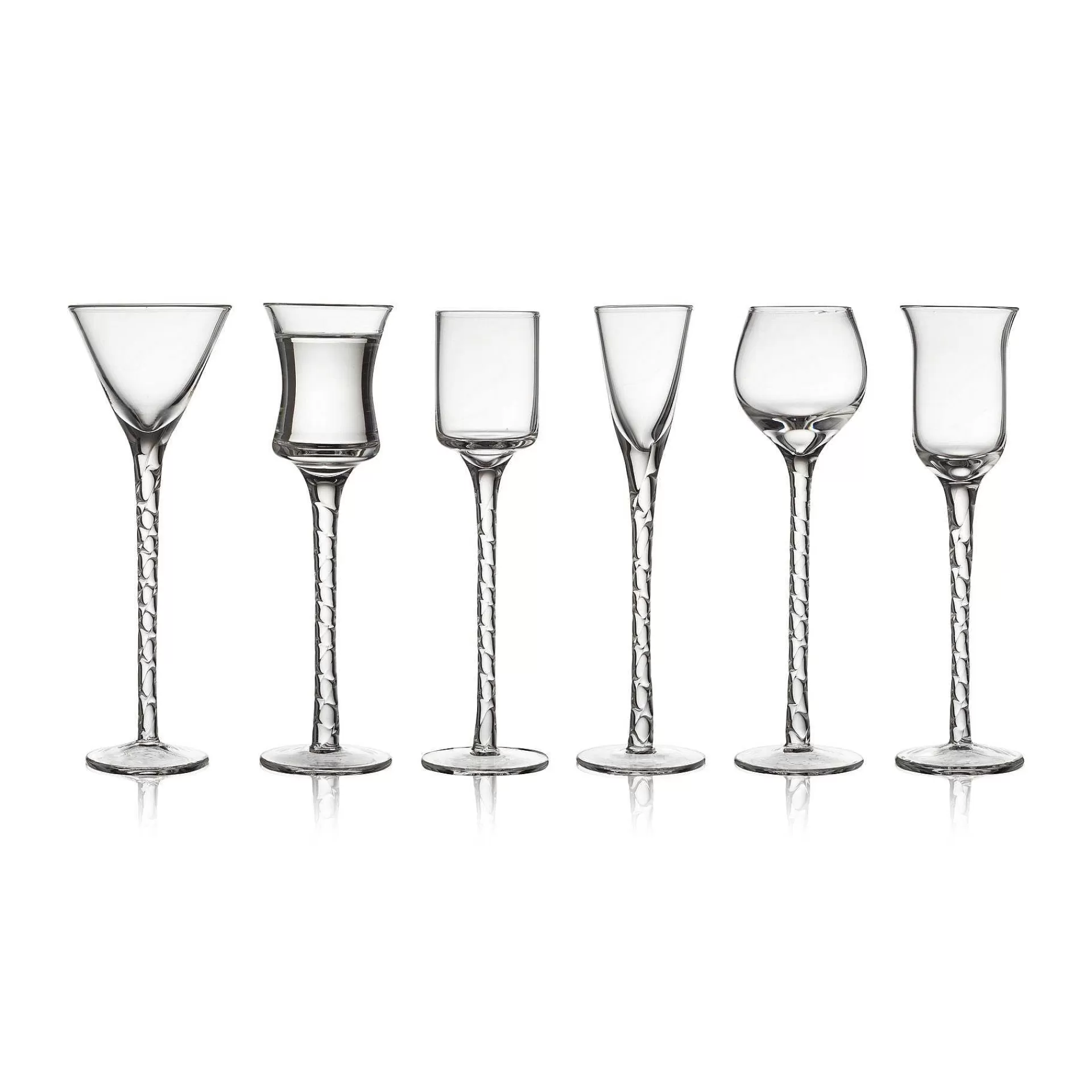 Lyngby Glas Drammeglass*Rom Snapsglass 2,5 5 Cl 6 Deler