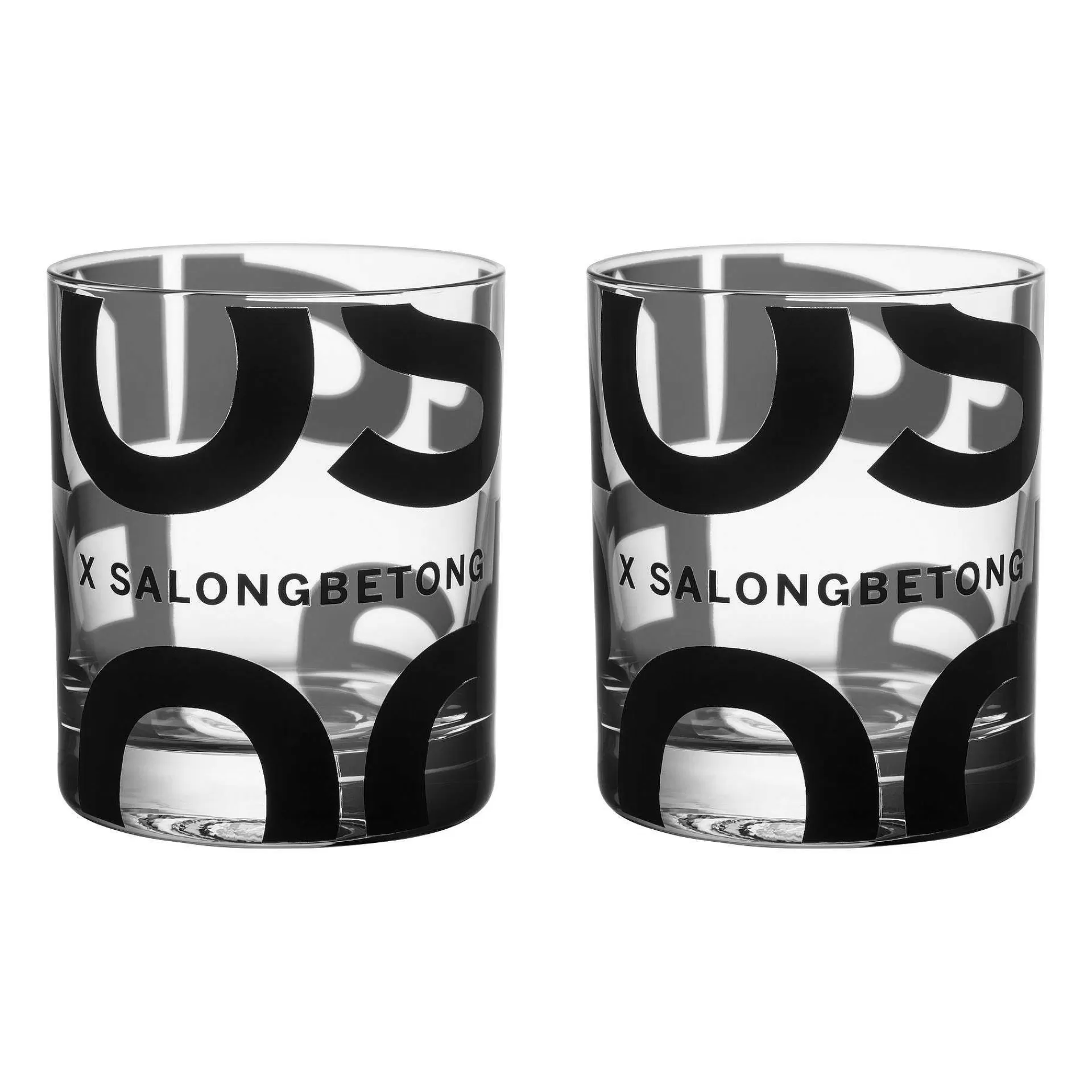 Kosta Boda Whiskyglass & Cognacglass*Salong Betong Dof Glass 35 Cl 2-Pakning