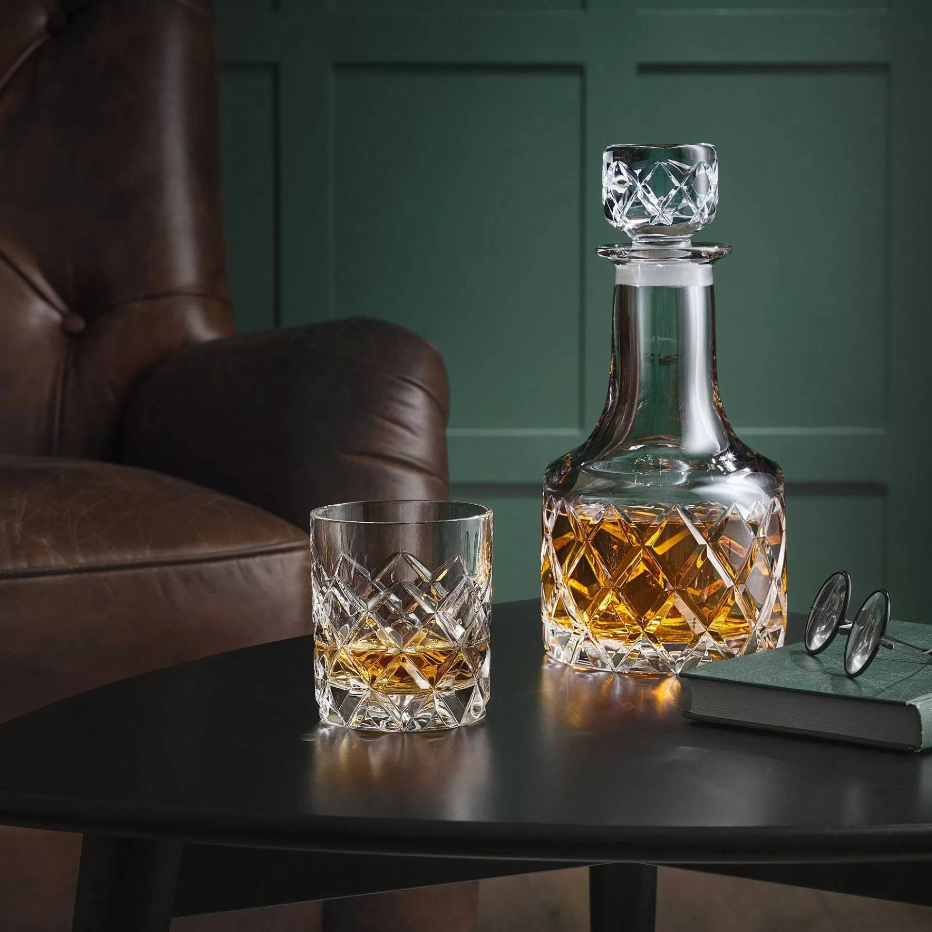 Orrefors Whiskyglass & Cognacglass*Sofiero Whiskeyglass Double Of 35 Cl