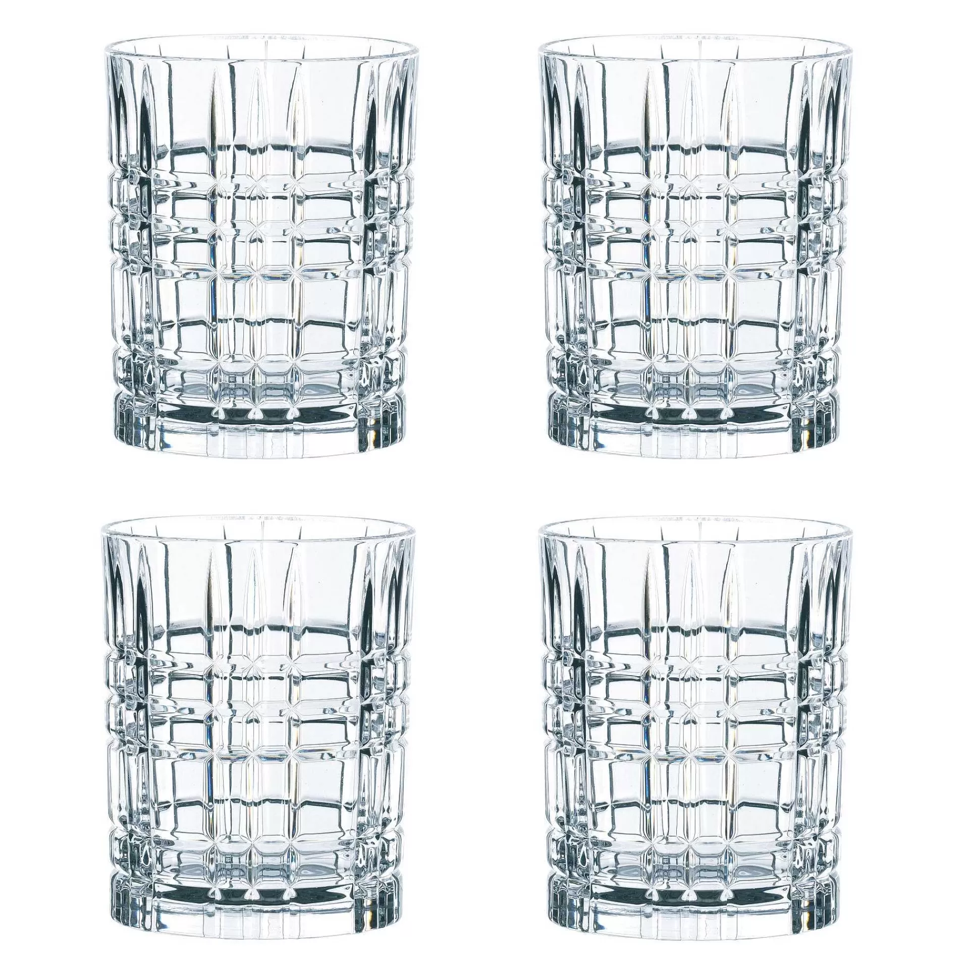 Nachtmann Whiskyglass & Cognacglass*Square Whiskyglass 34 Cl 4-Stk.