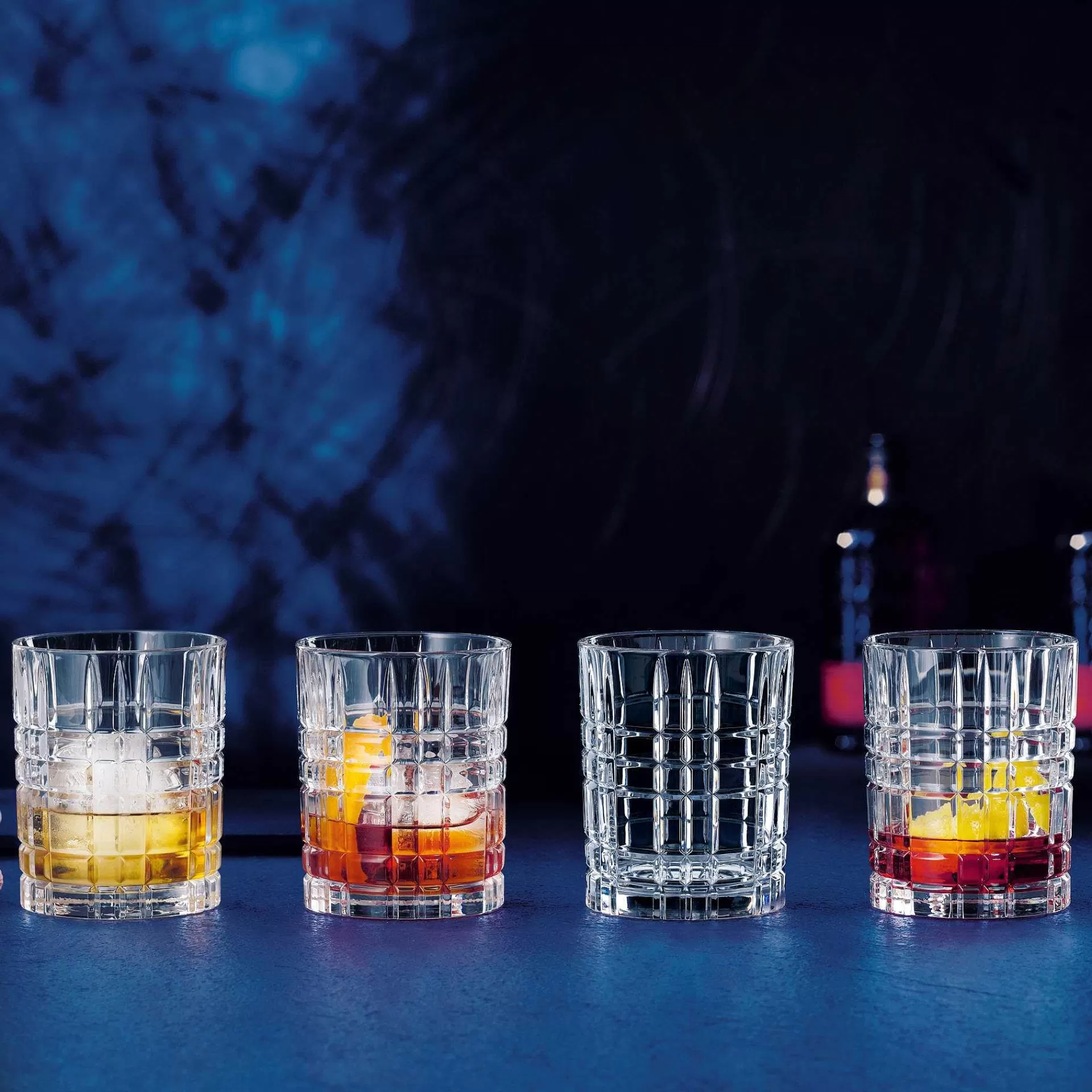 Nachtmann Whiskyglass & Cognacglass*Square Whiskyglass 34 Cl 4-Stk.