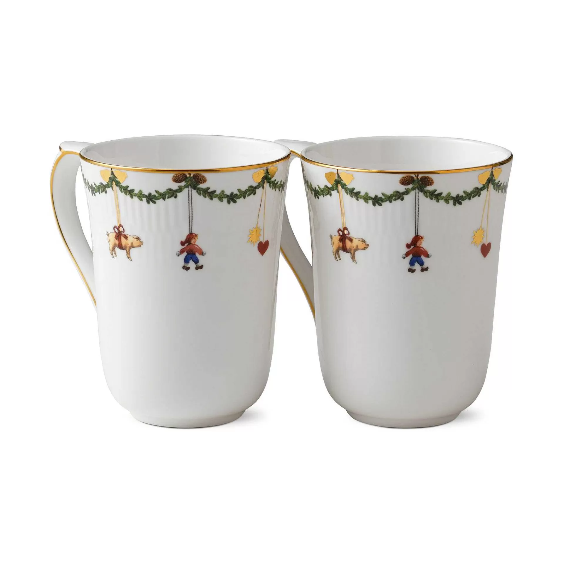 Royal Copenhagen Kaffekopper*Star Fluted Christmas Kopp 2 Stk