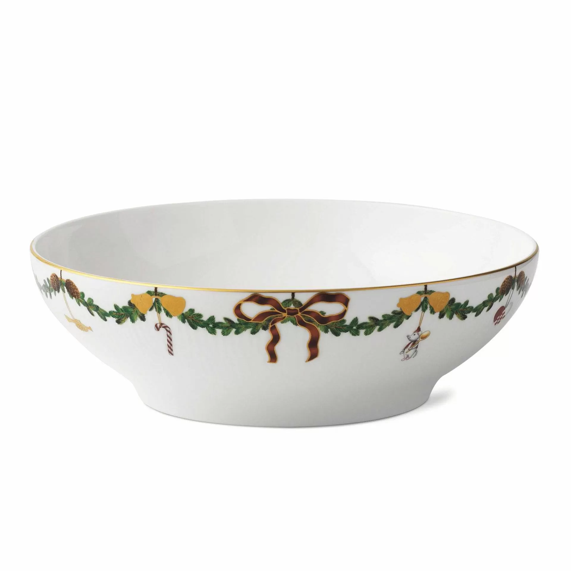 Royal Copenhagen Salatbolle*Star Fluted Christmas Serveringsskal