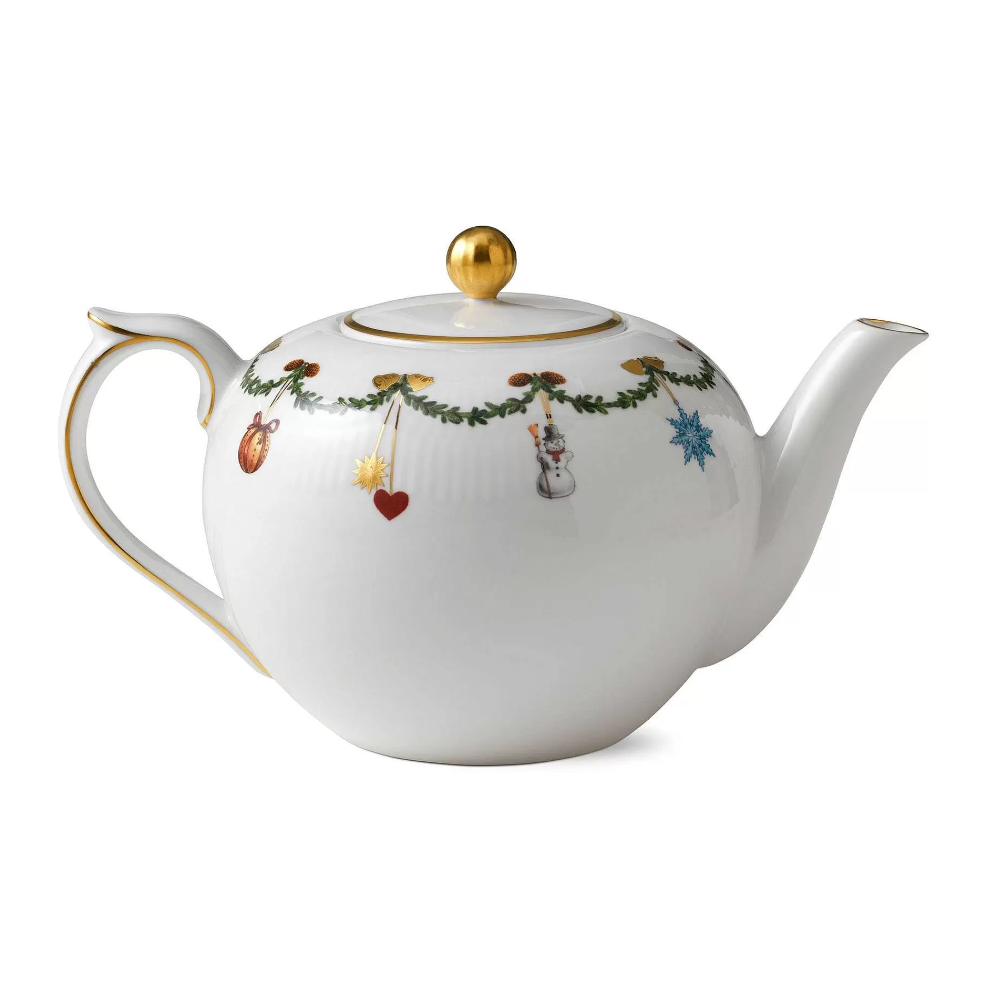 Royal Copenhagen Star Fluted Christmas Tekanne