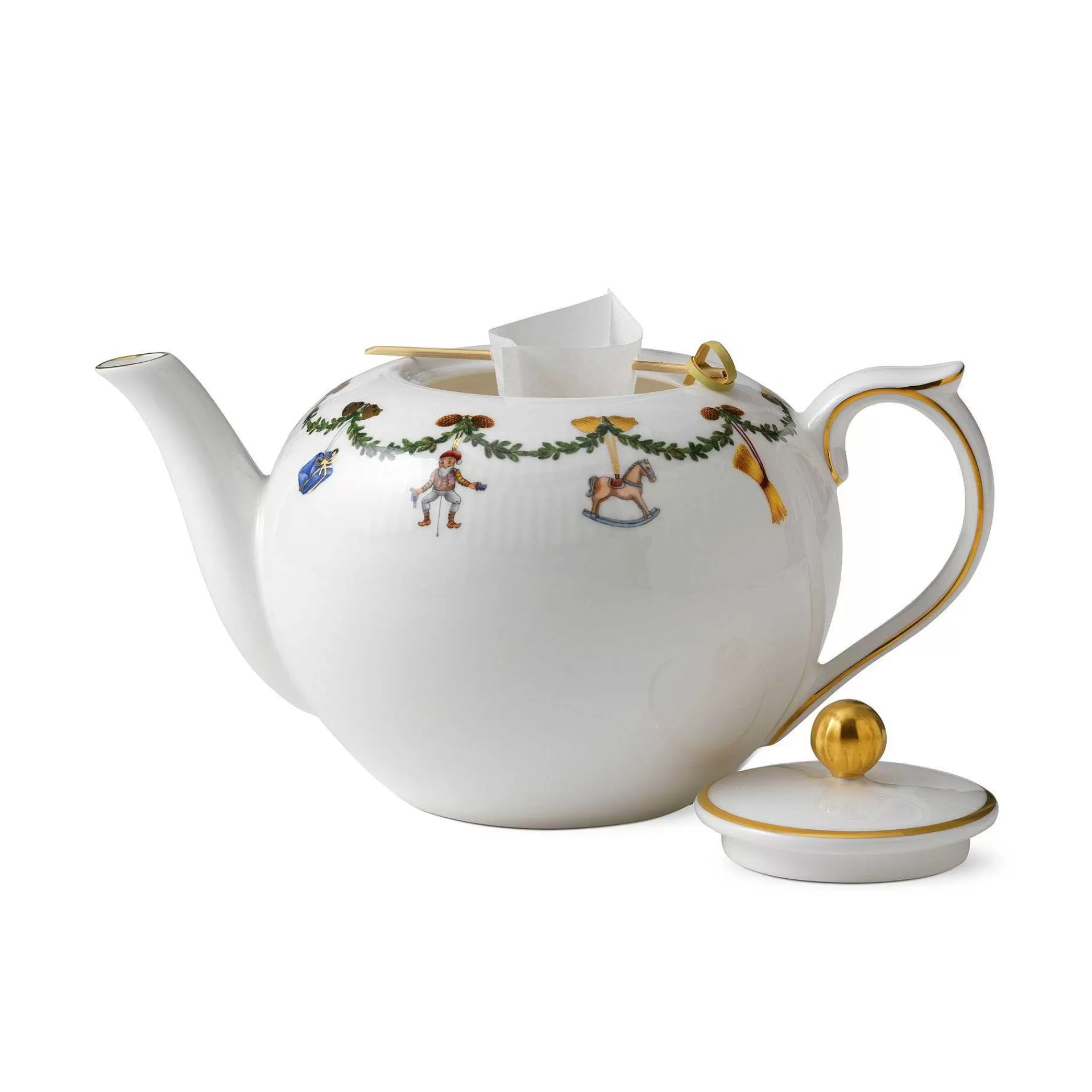 Royal Copenhagen Star Fluted Christmas Tekanne