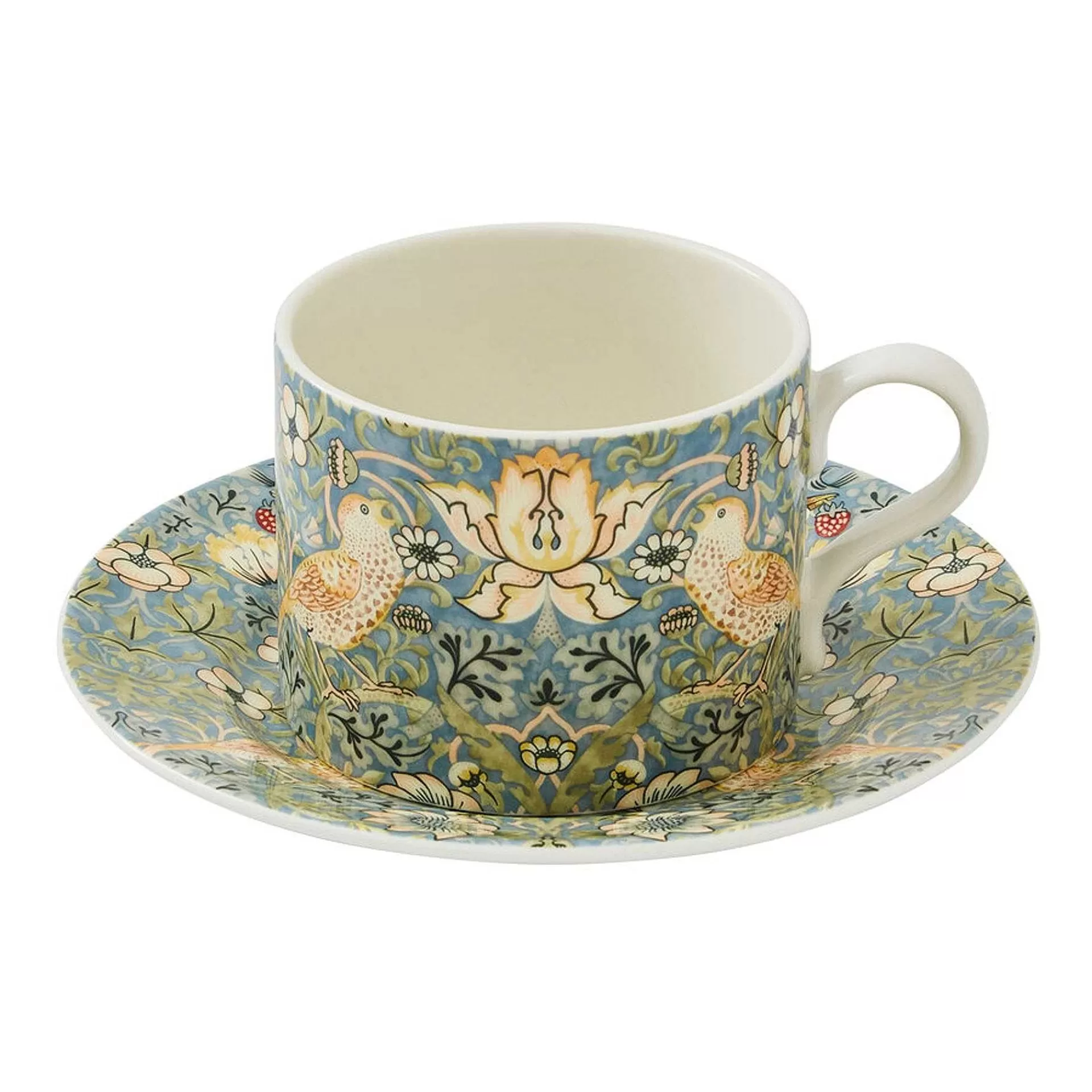 Spode Tekopper*Strawberry Thief Tekopp Med Skal 28 Cl