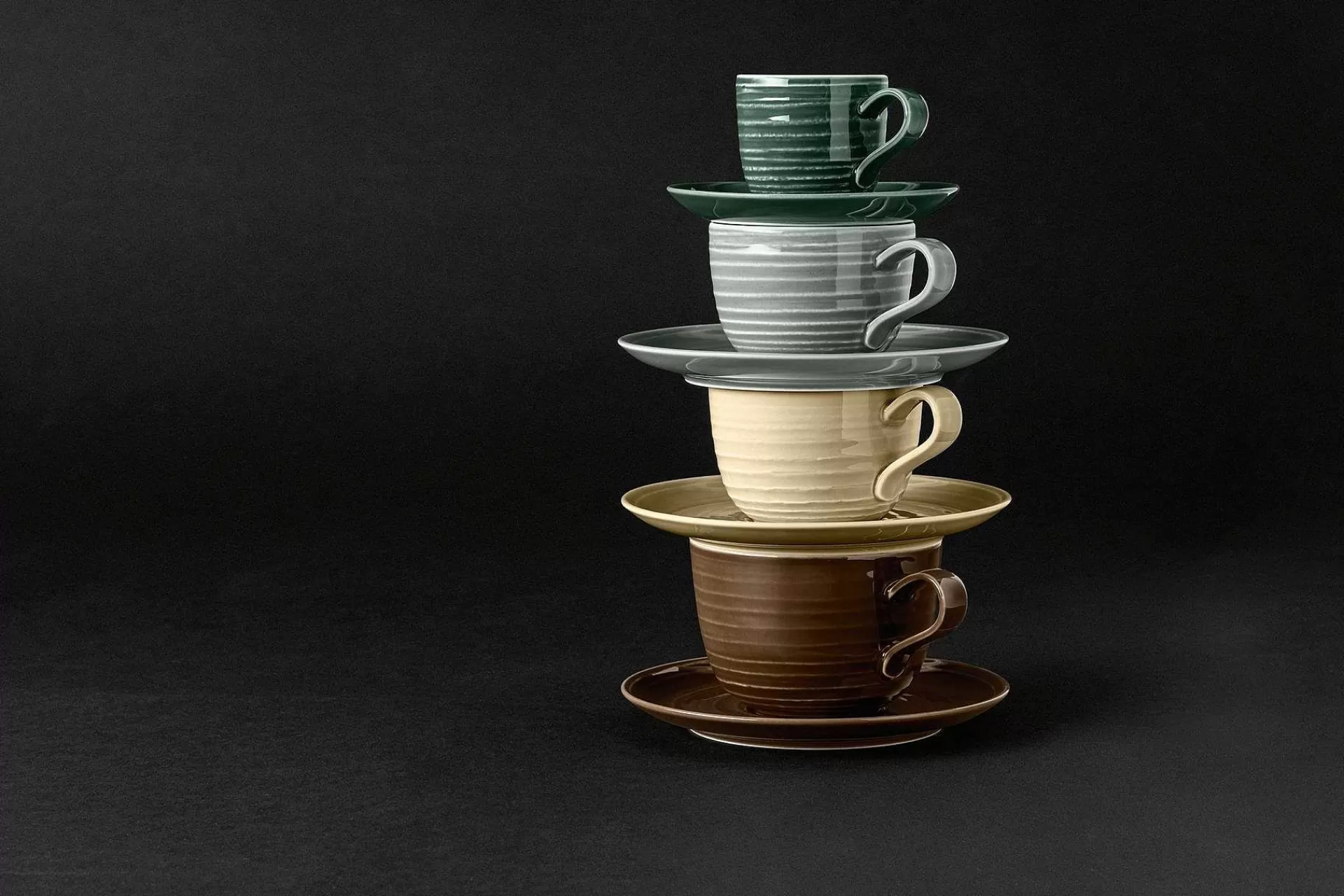 Seltmann Weiden Teskåler & Kaffeskåler*Terra Kaffefat O 16,1 Cm 6-Pakning