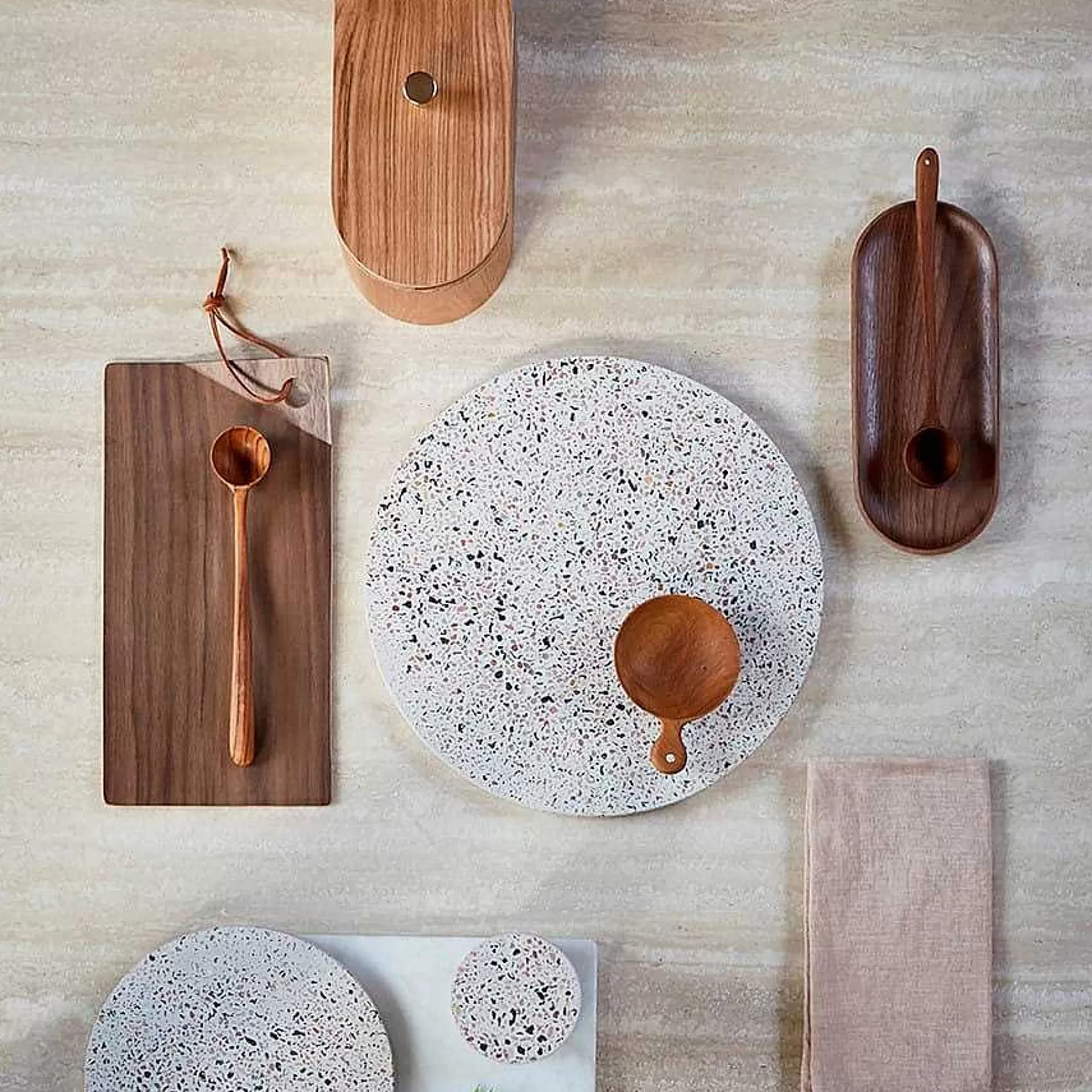 HK Living Serveringsfat*Terrazzo Serveringsfat