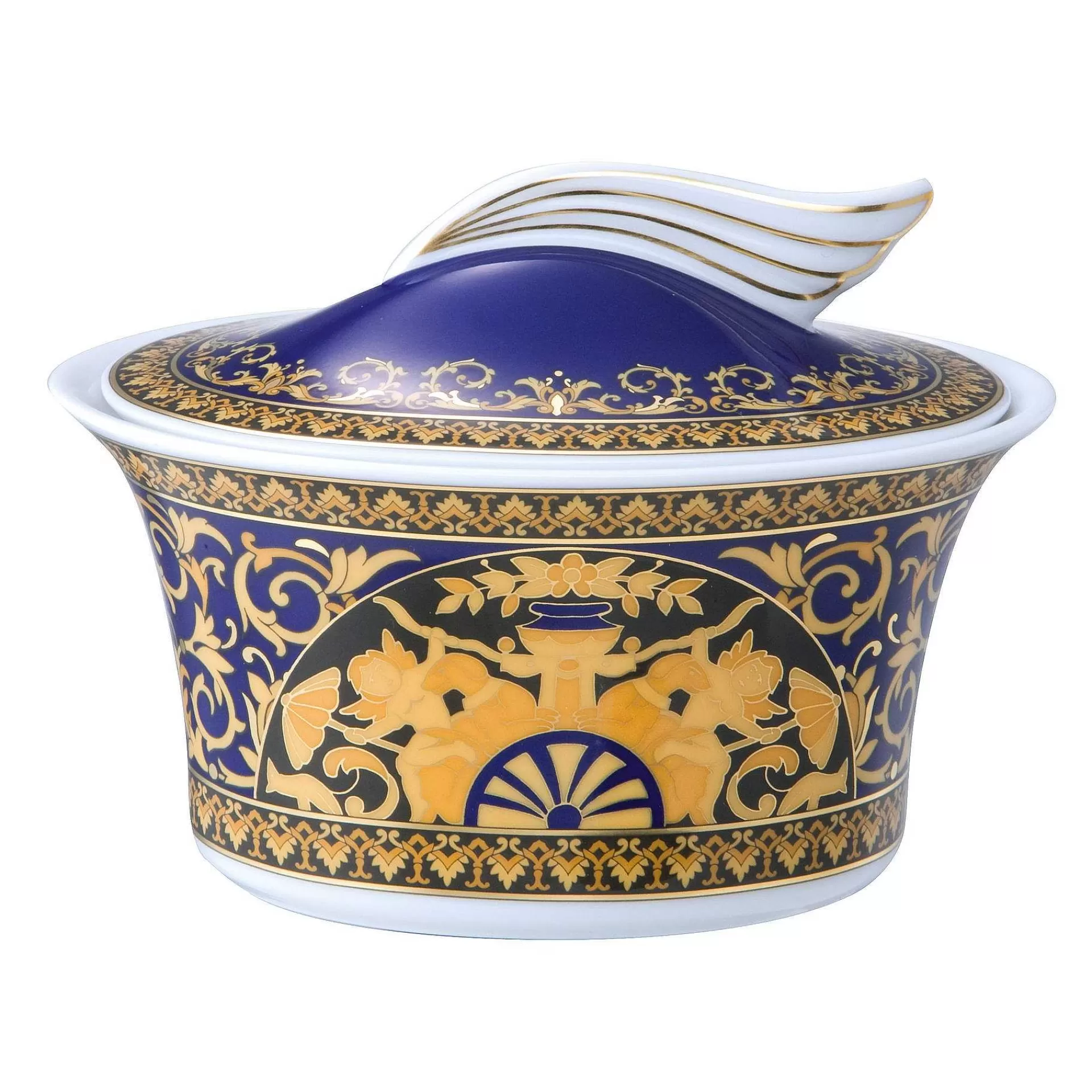 Versace Sukkerskåler* Medusa Blue Sukkerskal