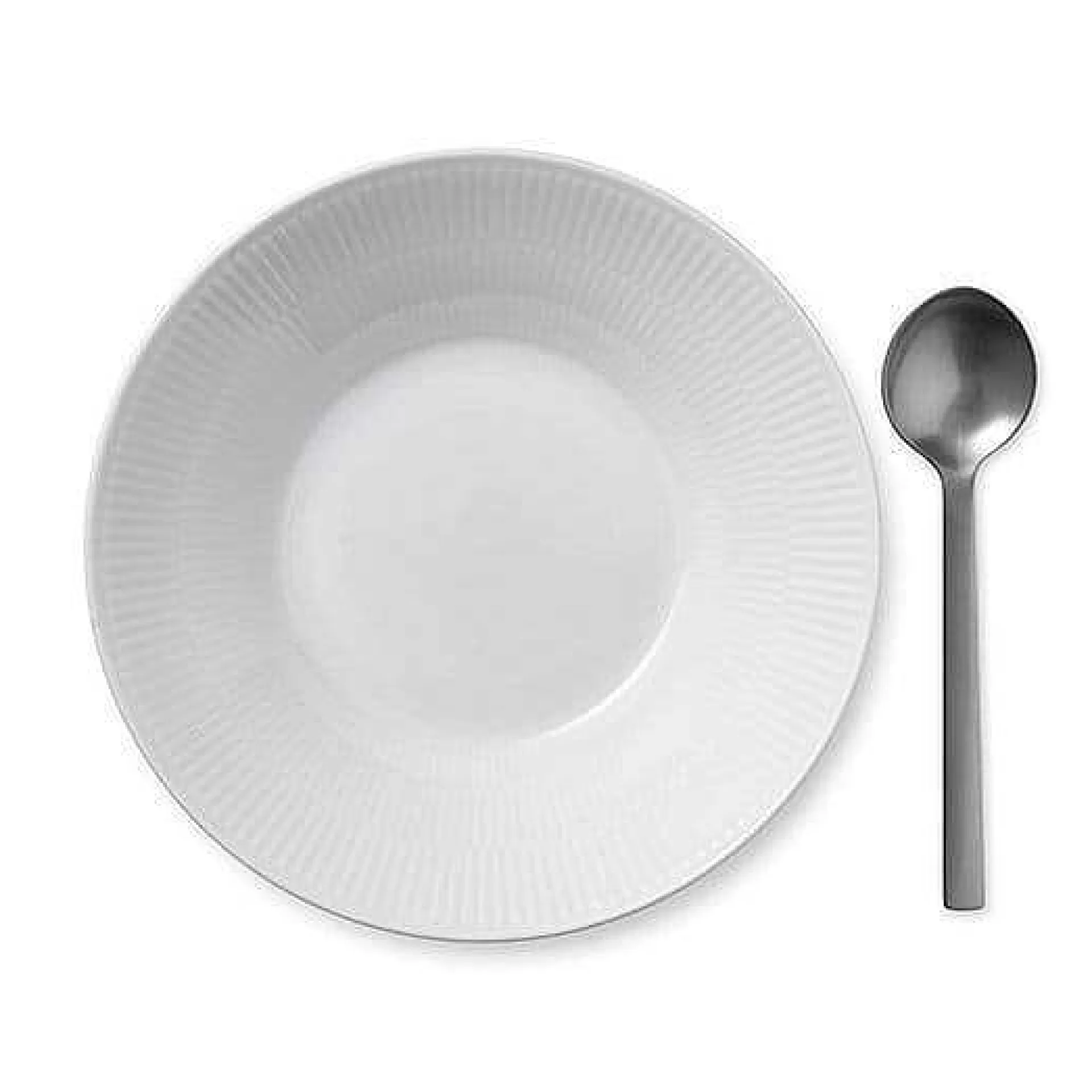 Royal Copenhagen Dype Tallerkener*White Fluted Dyp Tallerken 2