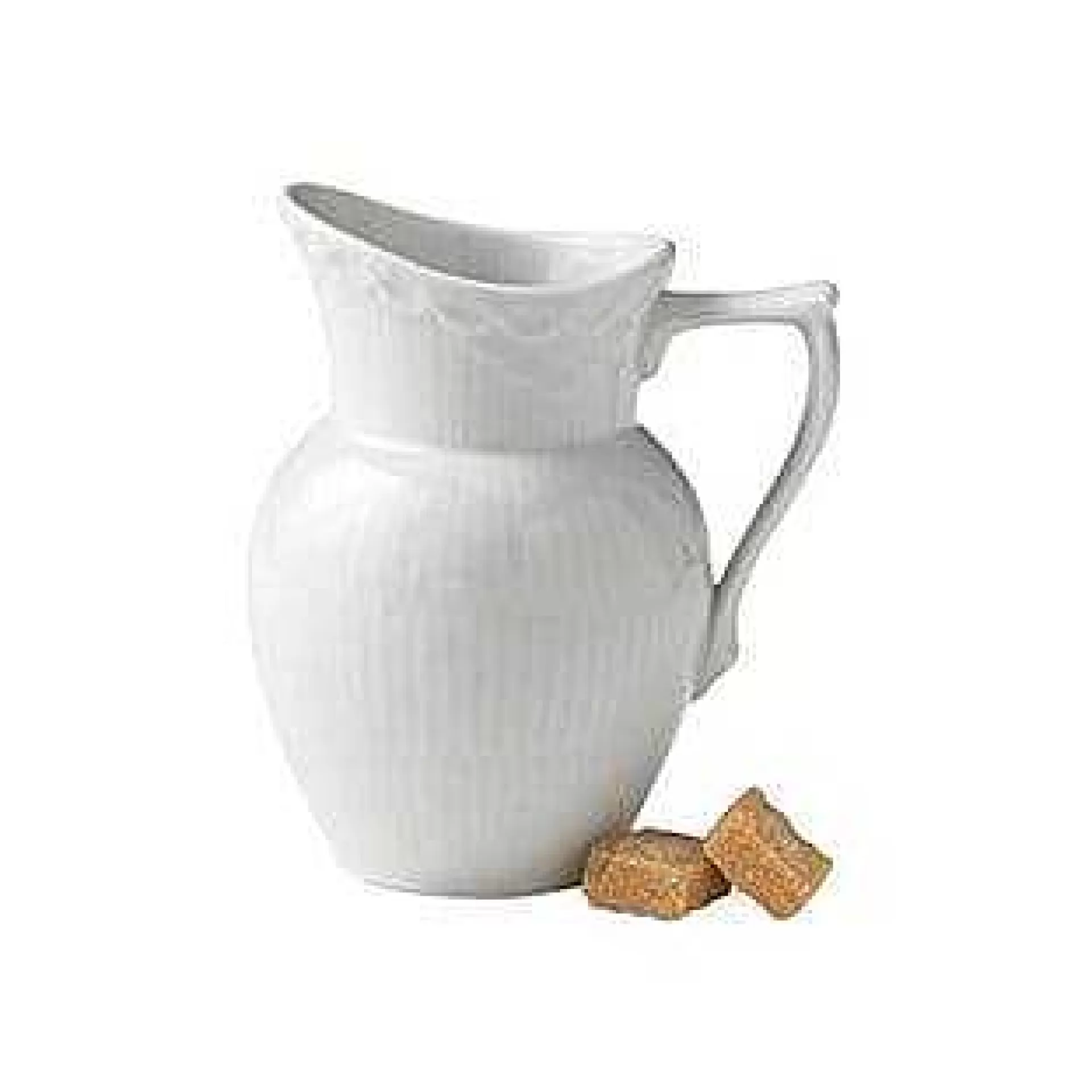 Royal Copenhagen White Fluted Half Lace Melkemugge